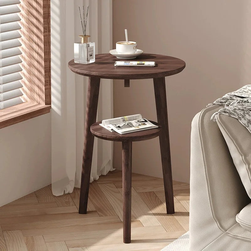 Modern Bedside Cabinets Coffee Table Solid Wood Side Table Movable Living Room Small Coffee Table Home Furniture New Taj Home Store