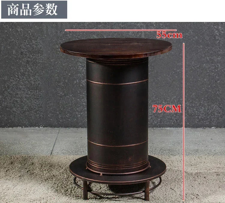 Retro Industrial Bar Stool with Heavy Duty Metal Frame & Leather Bucket Seat,Vintage Style Home Bar Pub Furniture, Easy Assembly Taj Home Store
