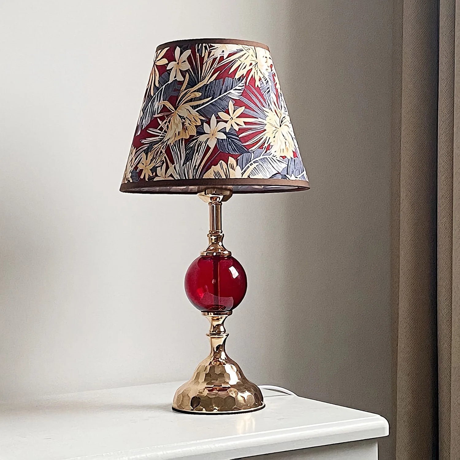 Bedroom desk lamp, warm and romantic, light luxury, retro American wrought iron, simple modern bedside lamp Taj Home Store