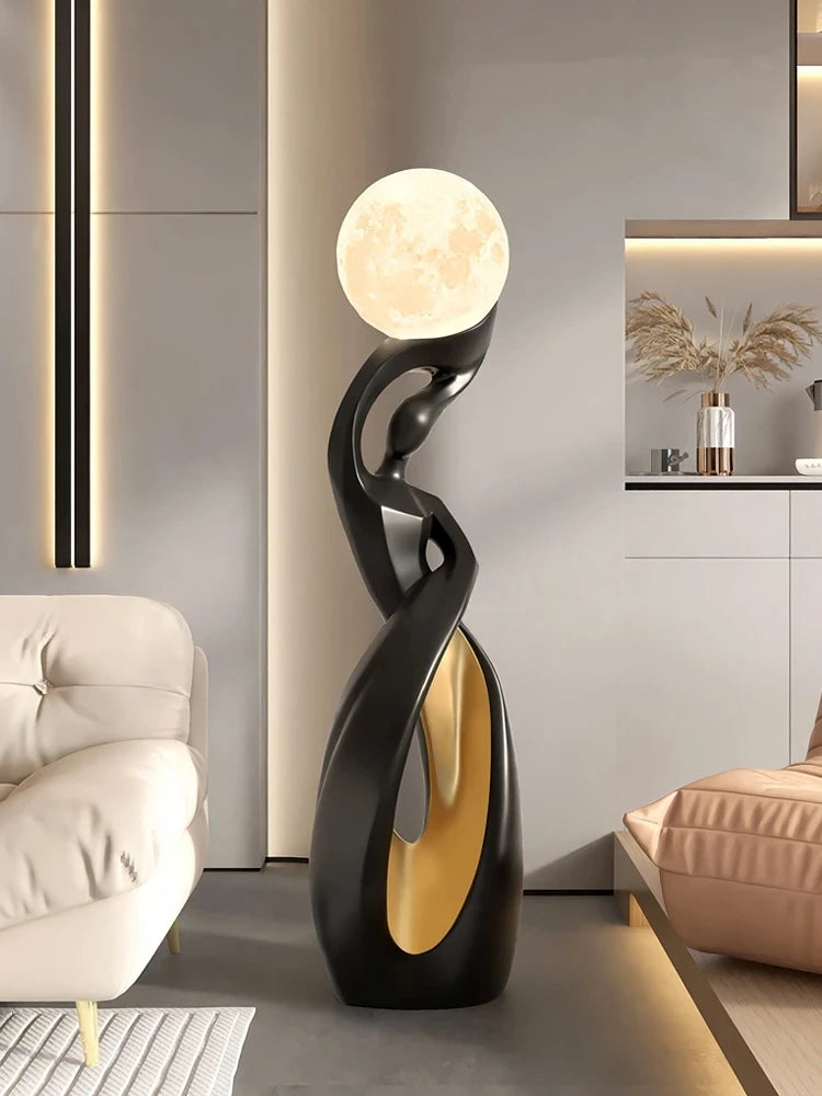 Home Decor Statue Abstract Art Ornaments Nordic Living Room Large Floor Luminous Sculpture Housewarming Gift Interior Figurines Taj Home Store