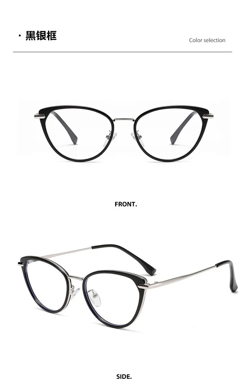 2025 Fashion Cat Eye Photochromic Myopia Glasses for Women Outdoor Color Changing UV Protection Sunglasses Near Sight Eyeglasses Taj Home Store