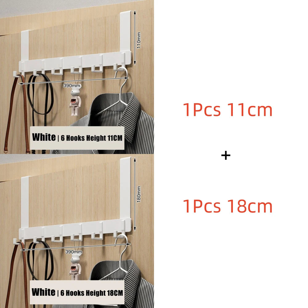 New Aluminum Alloy Door Hook Clothes Coat Hat Towel Hanger Holder Home Bathroom Organizer Rack Kitchen Storage Hooks Taj Home Store