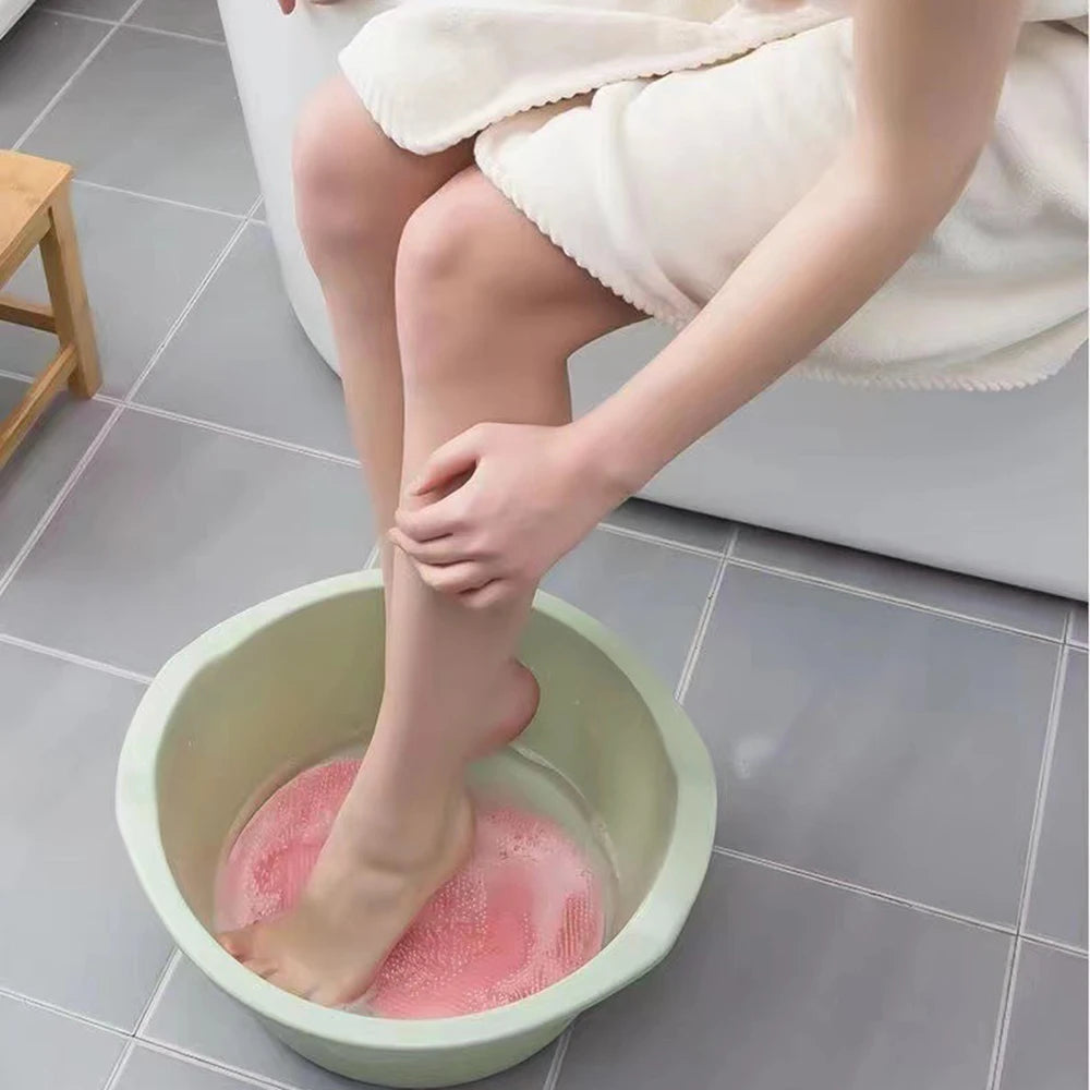 Bathroom Shower Anti Slip Mat, Circular Massage Foot Mat, Back Suction Cup, Foot Scrubber, Back Scrubber, Anti Fall Device Taj Home Store