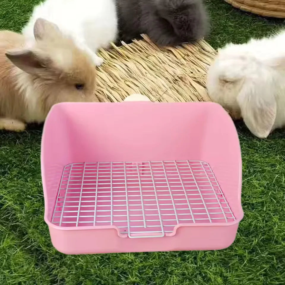 Corner Rabbit Litter Box Durable Toilet Trainer for Ferret Hamster Guinea Pig Small Animal Pet Supplies Animal Potty Taj Home Store