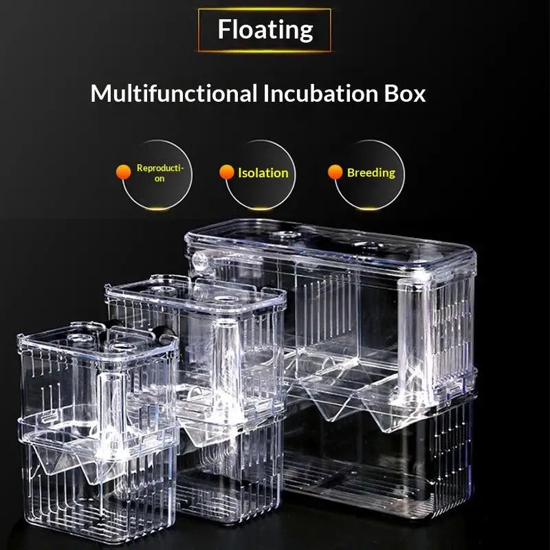 Acrylic isolation box, fish tank incubator, aquaculture box, aquarium supplies, peacock fish aquaculture box, aquarium Taj Home Store