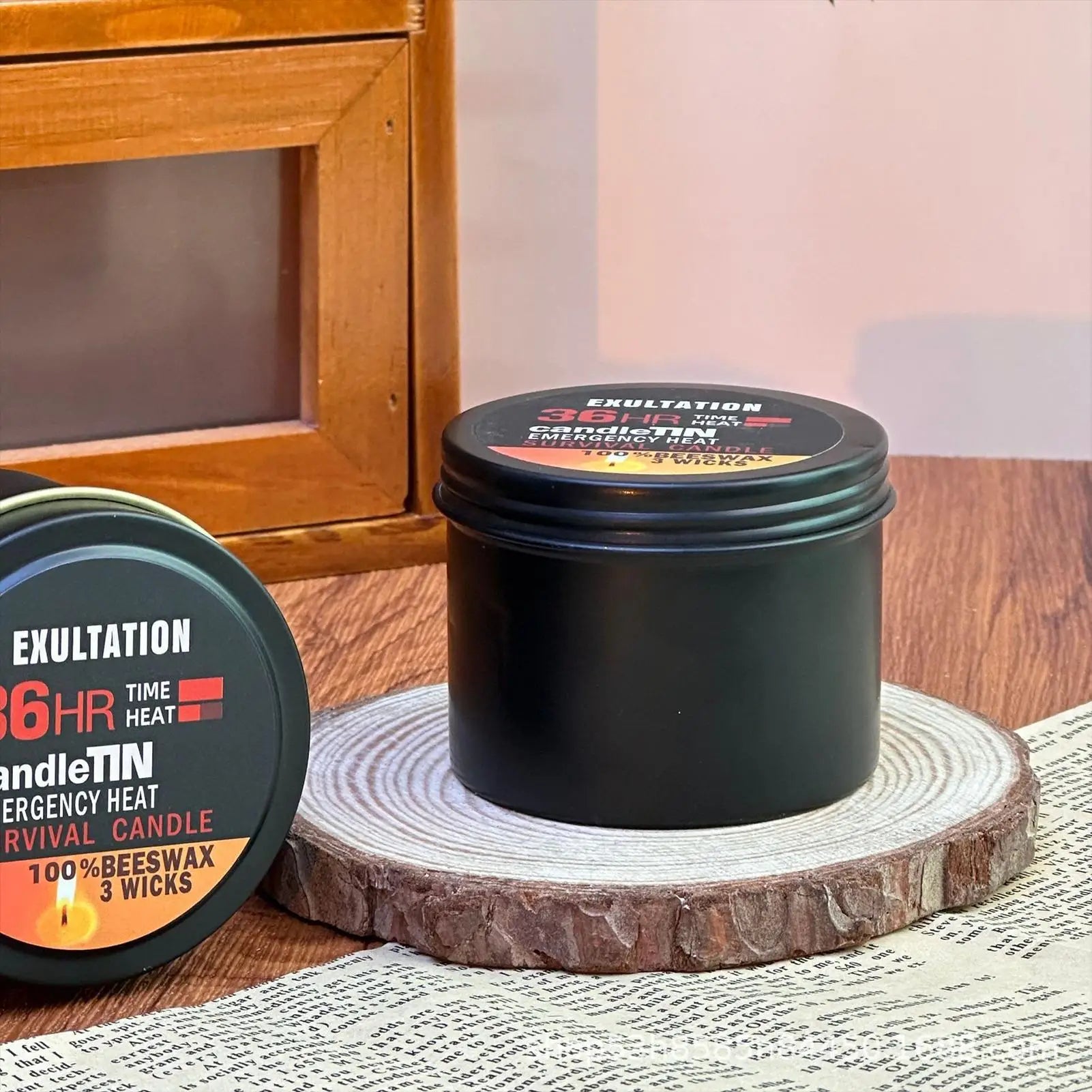 Power Outage Candles Unscented Candles with Jar 36 Hours Long Burning 3-Wick Lamp for Home Outdoor Activities Survival Fishing Taj Home Store