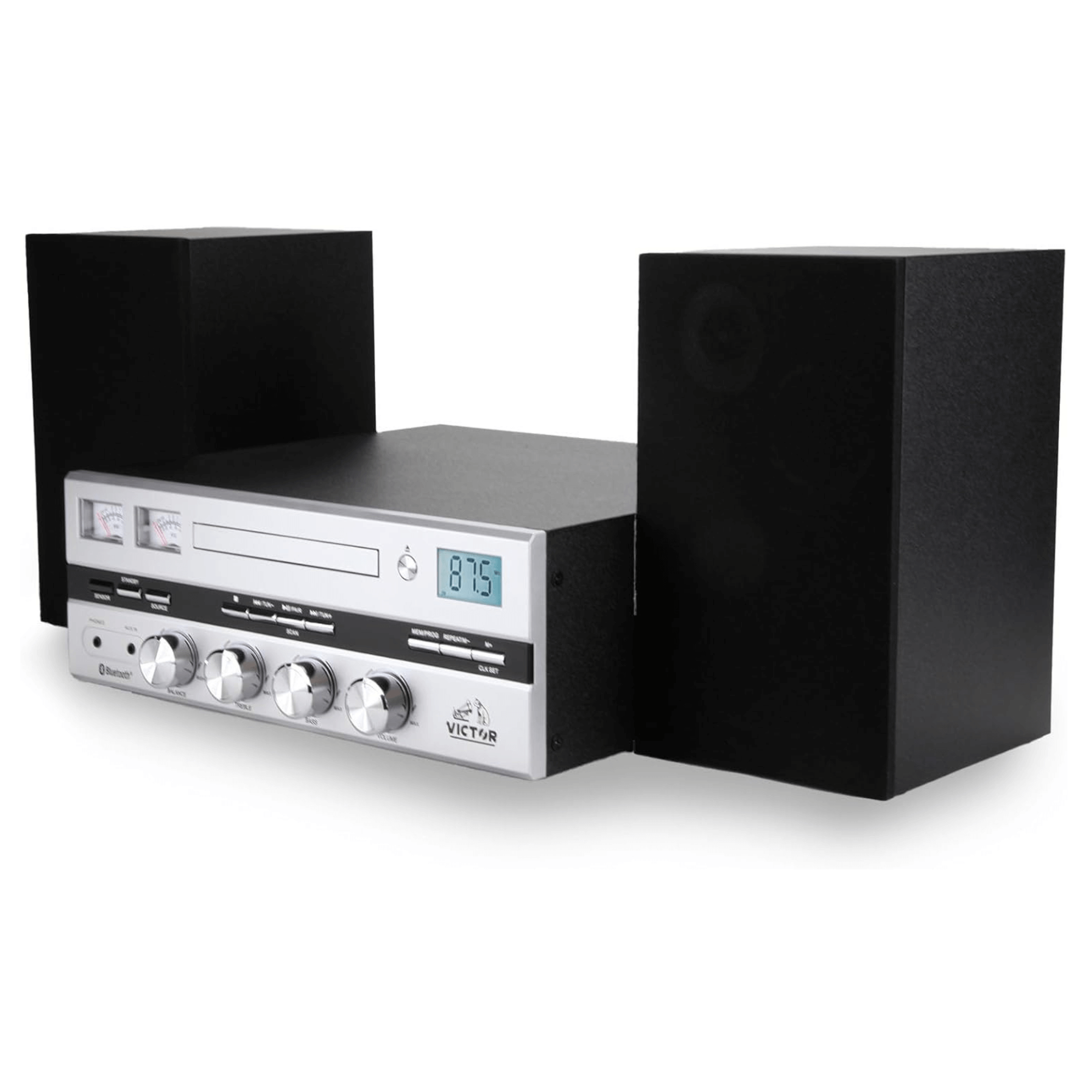 Victor Milwaukee II Desktop Bluetooth CD Stereo System Jupiter Gear Home