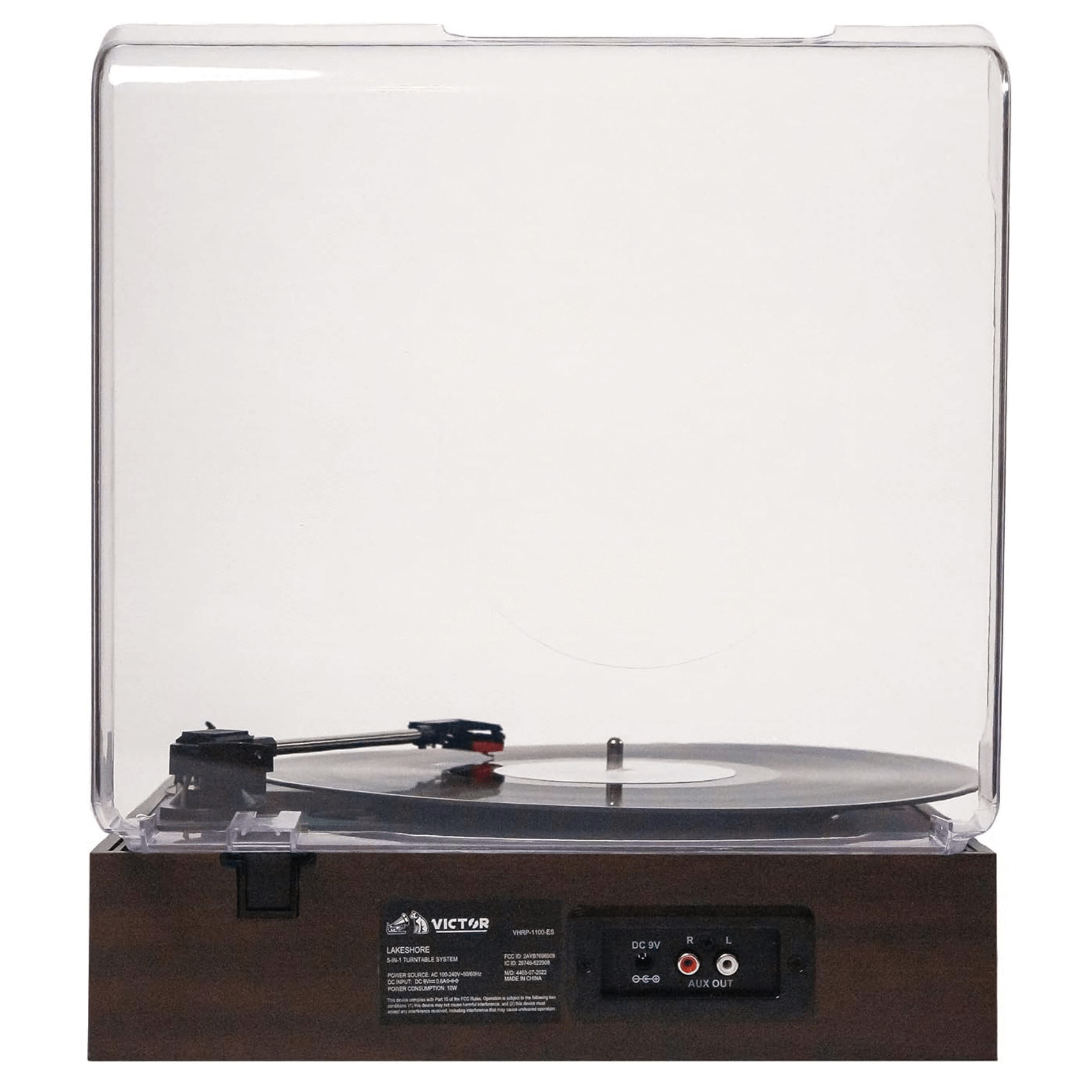 Victor Lakeshore 5-in-1 Hybrid Bluetooth Turntable System w USB and RCA Output Jupiter Gear Home
