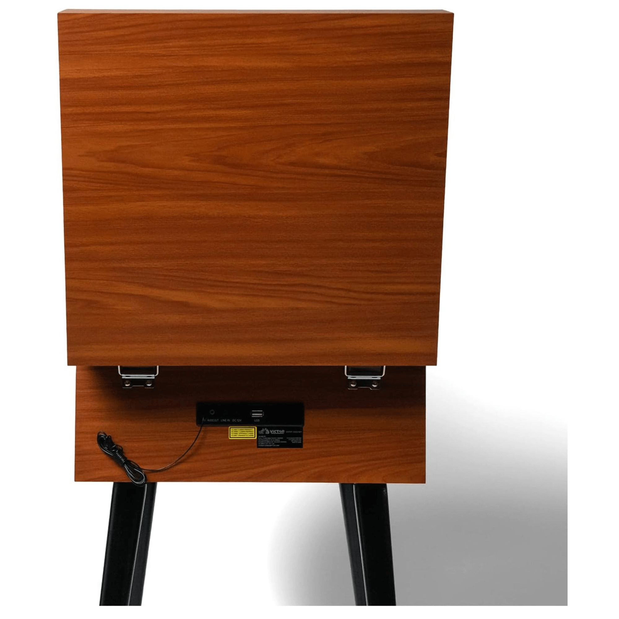 Victor Newbury 8-in-1 Music Center w Chair-Height Legs, USB Slot & AM FM Radio Jupiter Gear Home