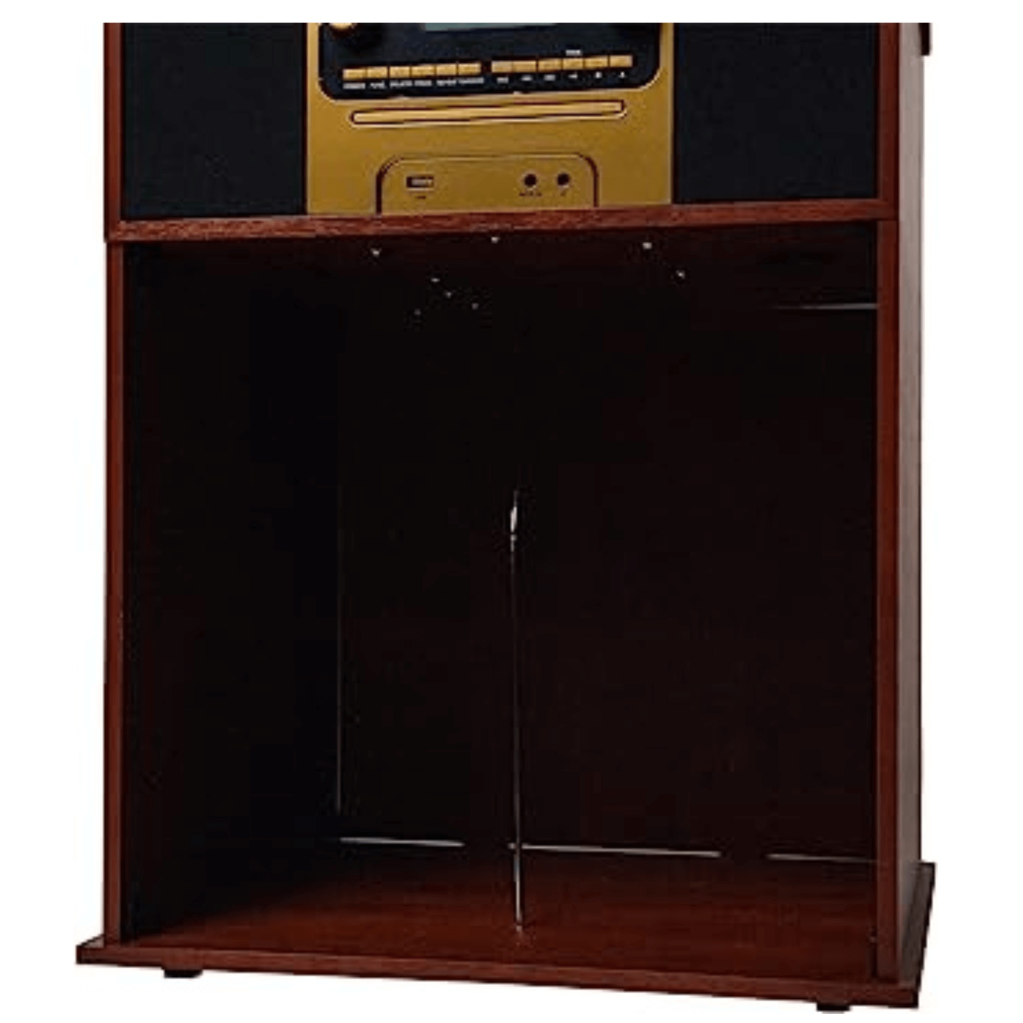 Victor Boyleston 7-in-1 3-Speed Turntable Music Center w Album Storage and USB Port Jupiter Gear Home