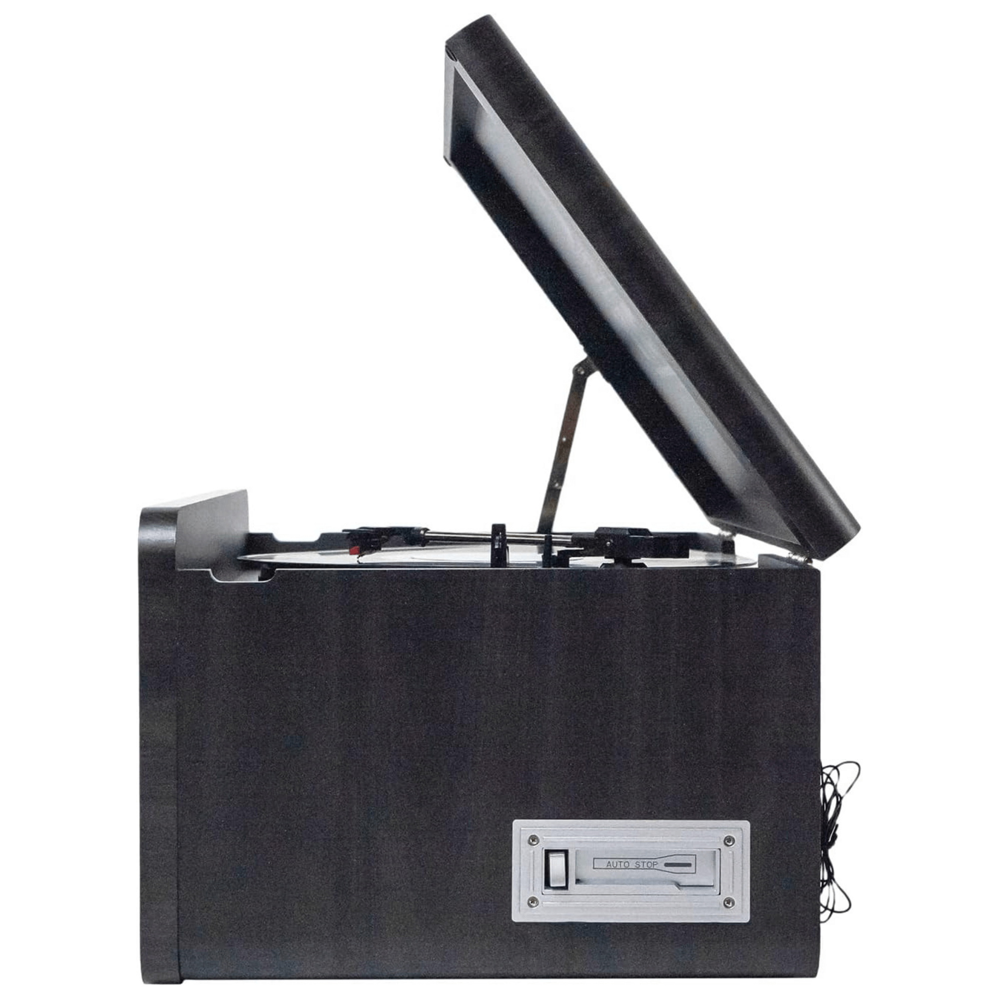 Victor Monument 8-in-1 Wood Music Center with 3-Speed Turntable & Dual Bluetooth Jupiter Gear Home