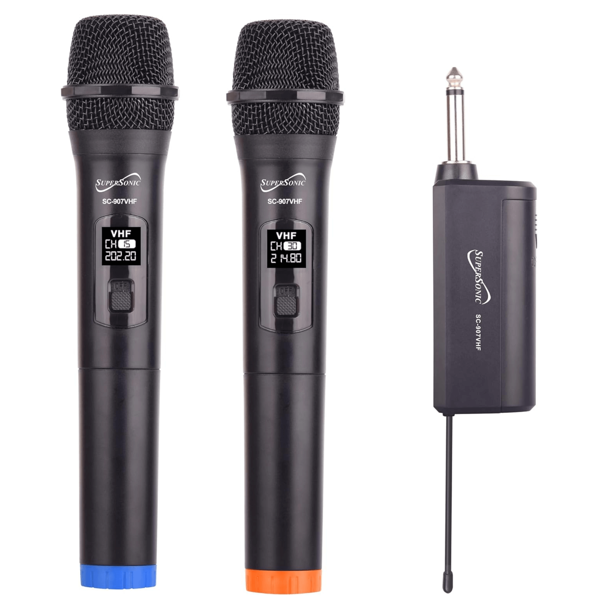 Supersonic VHF Dual Fixed Channel Professional Wireless Microphone Jupiter Gear Home