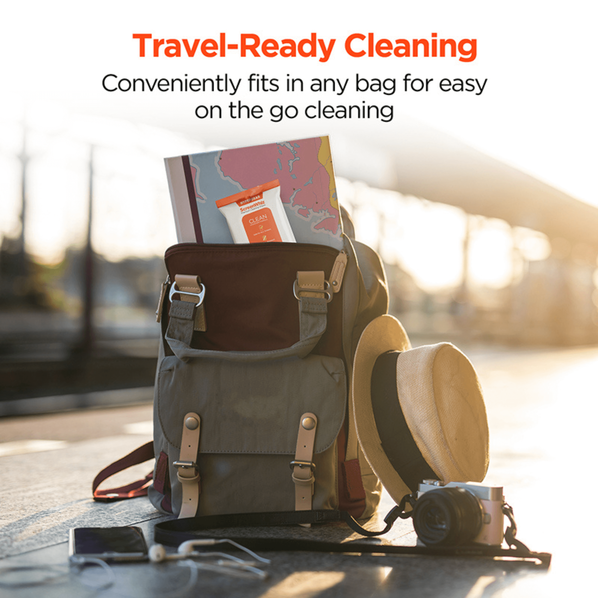 HyperGear ScreenWhiz Screen Cleaning Wipes and Cloth Kit Jupiter Gear Home