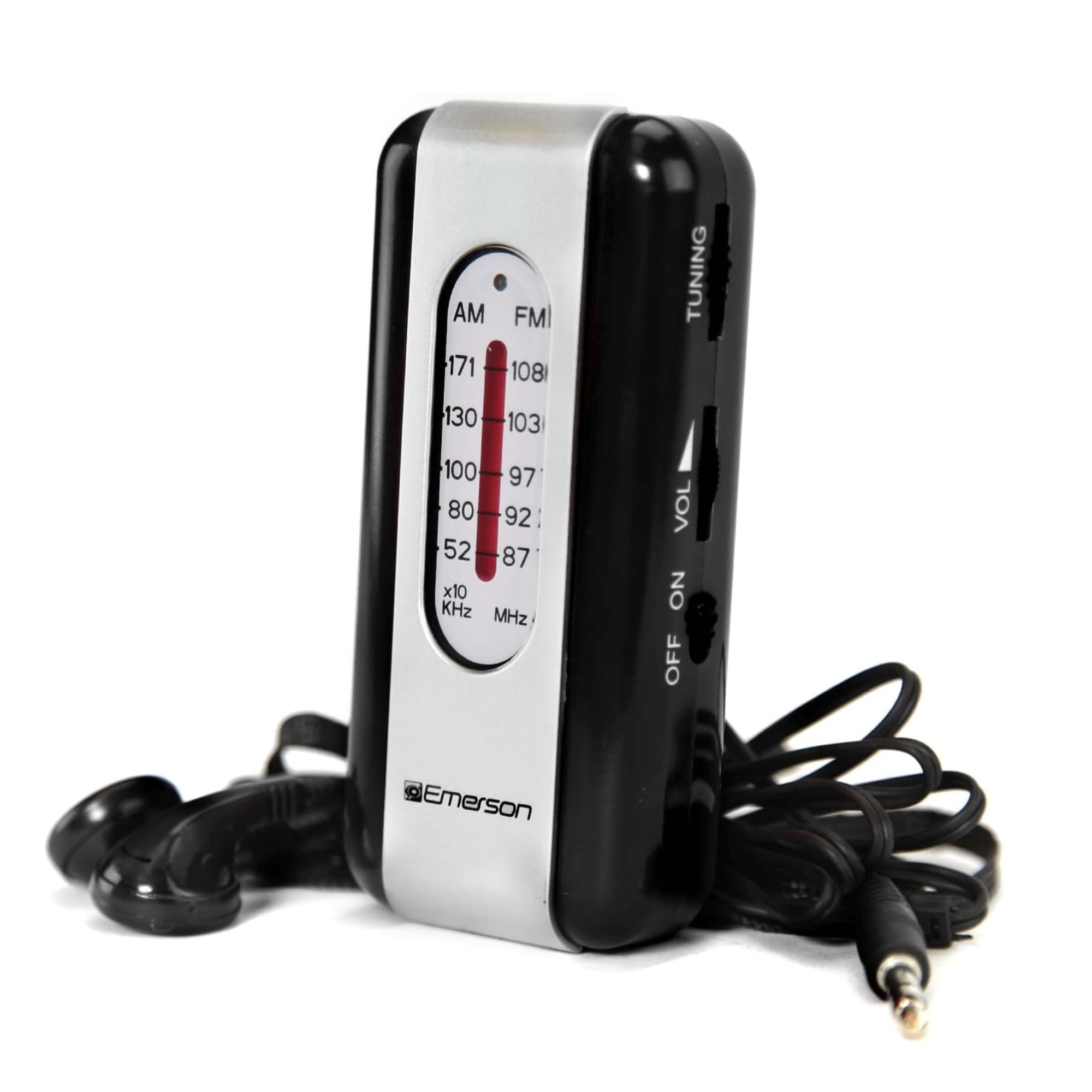 Emerson Portable AMFM Radio with Earbuds and Wide Frequency Range of Stations Jupiter Gear Home