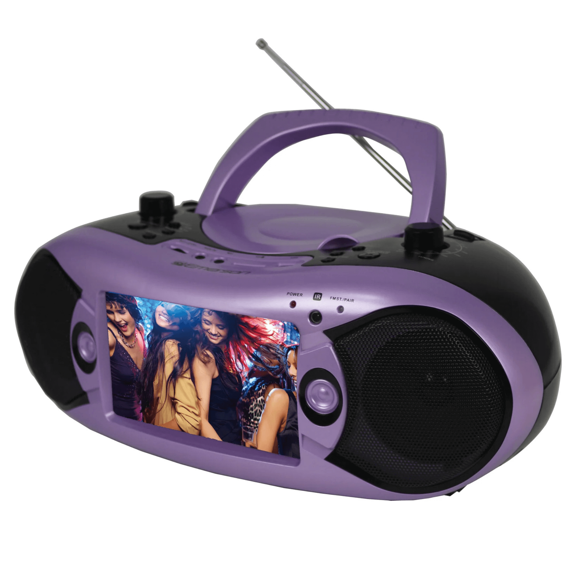 Emerson 7" Bluetooth DVD Boombox with AMFM Radio & Digital TV Jupiter Gear Home