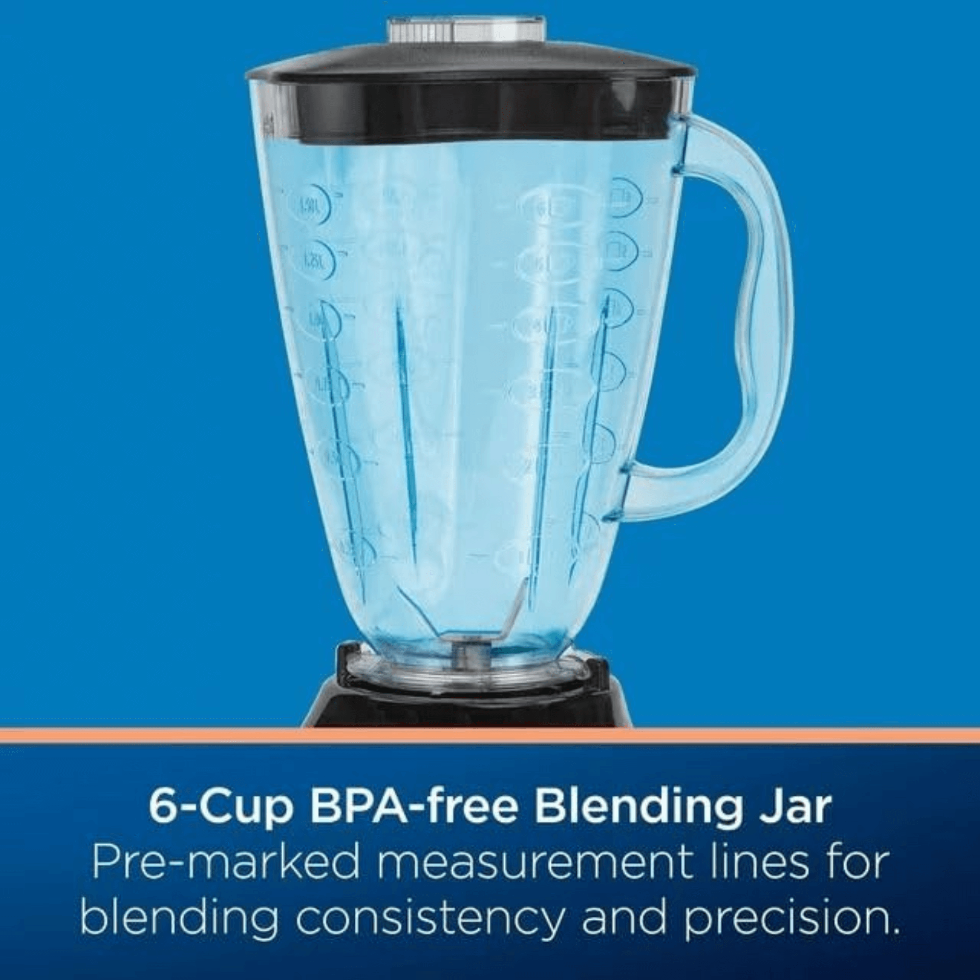 Oster 700W Classic 3-Speed 6-Cup Plastic Jar Blender Jupiter Gear Home
