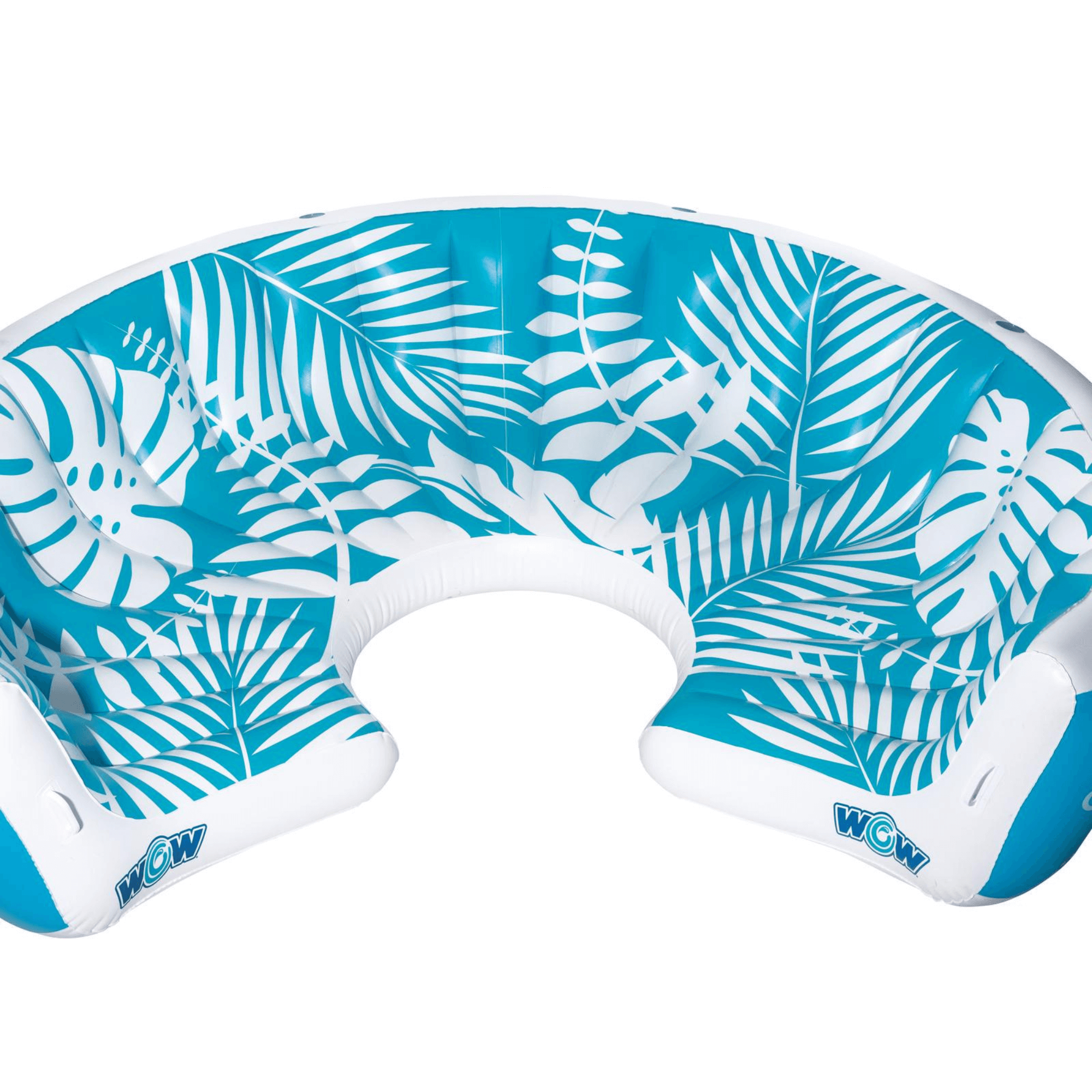 WOW Watersports Inflatable Lounging Resort Island for 6-8 People w Cup Holders Jupiter Gear Home