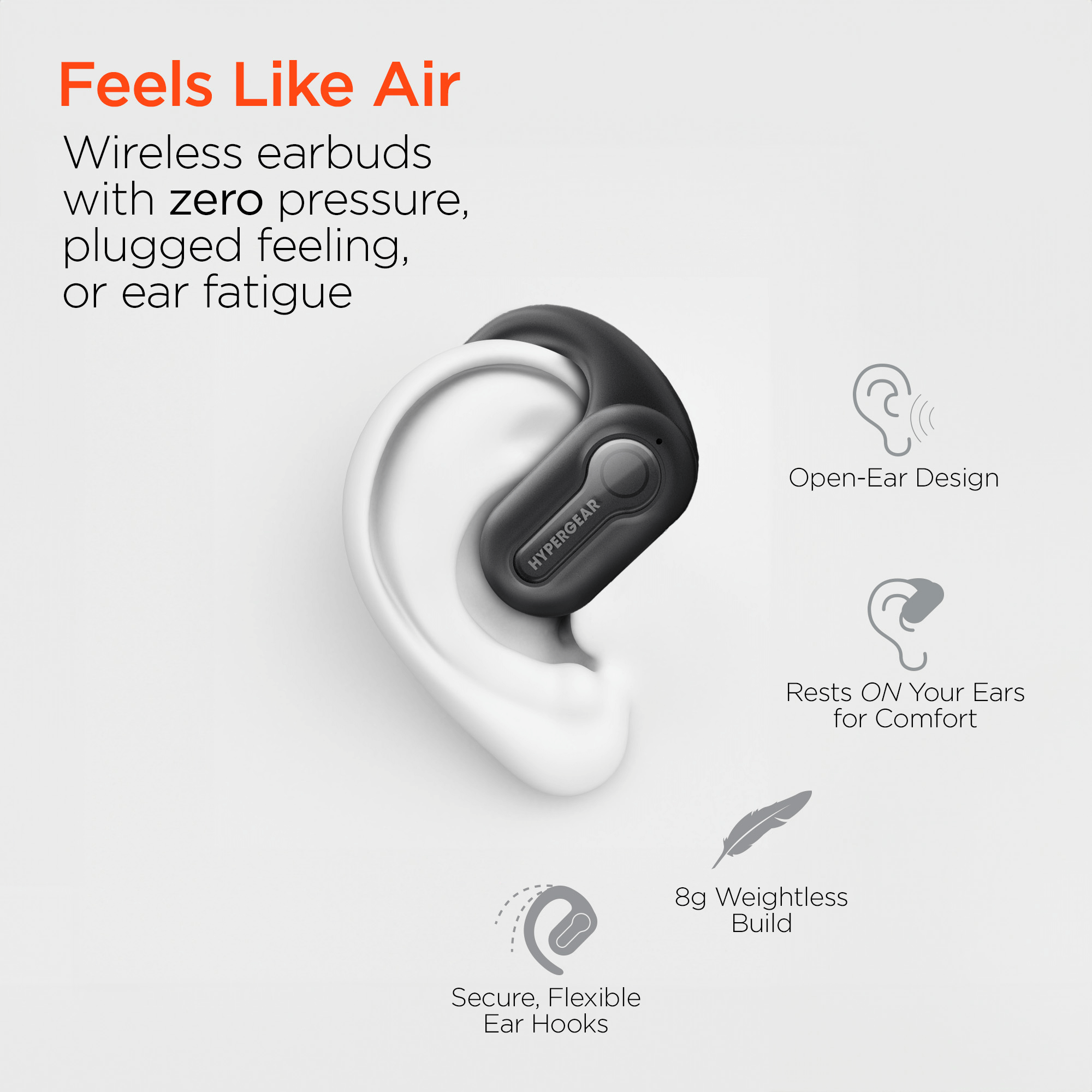 HyperGear AeroFlex 360 Open-Ear True Wireless Earbuds Jupiter Gear Home