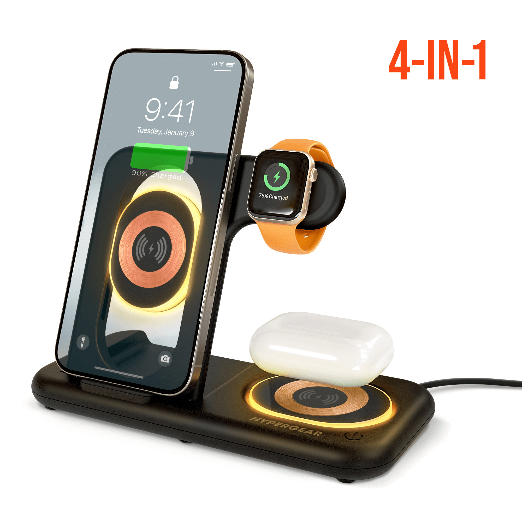 HyperGear 4 in 1 Wireless Charging Stand Jupiter Gear Home