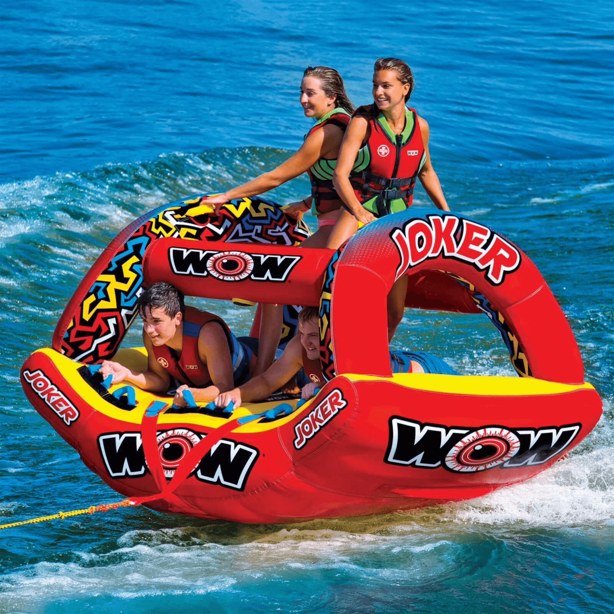 WOW Watersports Joker 3-Person Towable with Power Tower and Handles Jupiter Gear Home