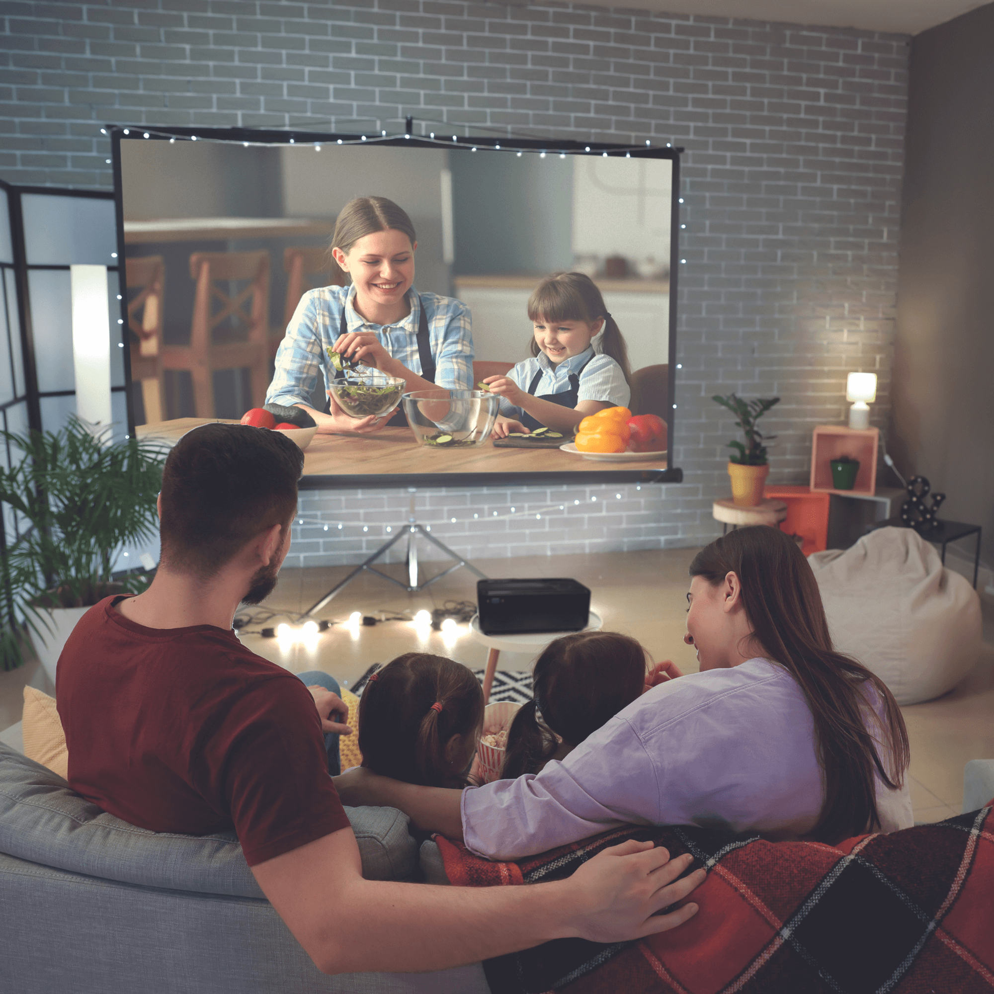 Emerson 150" Home Theater LCD Projector with 720p and Built-In Speaker Jupiter Gear Home