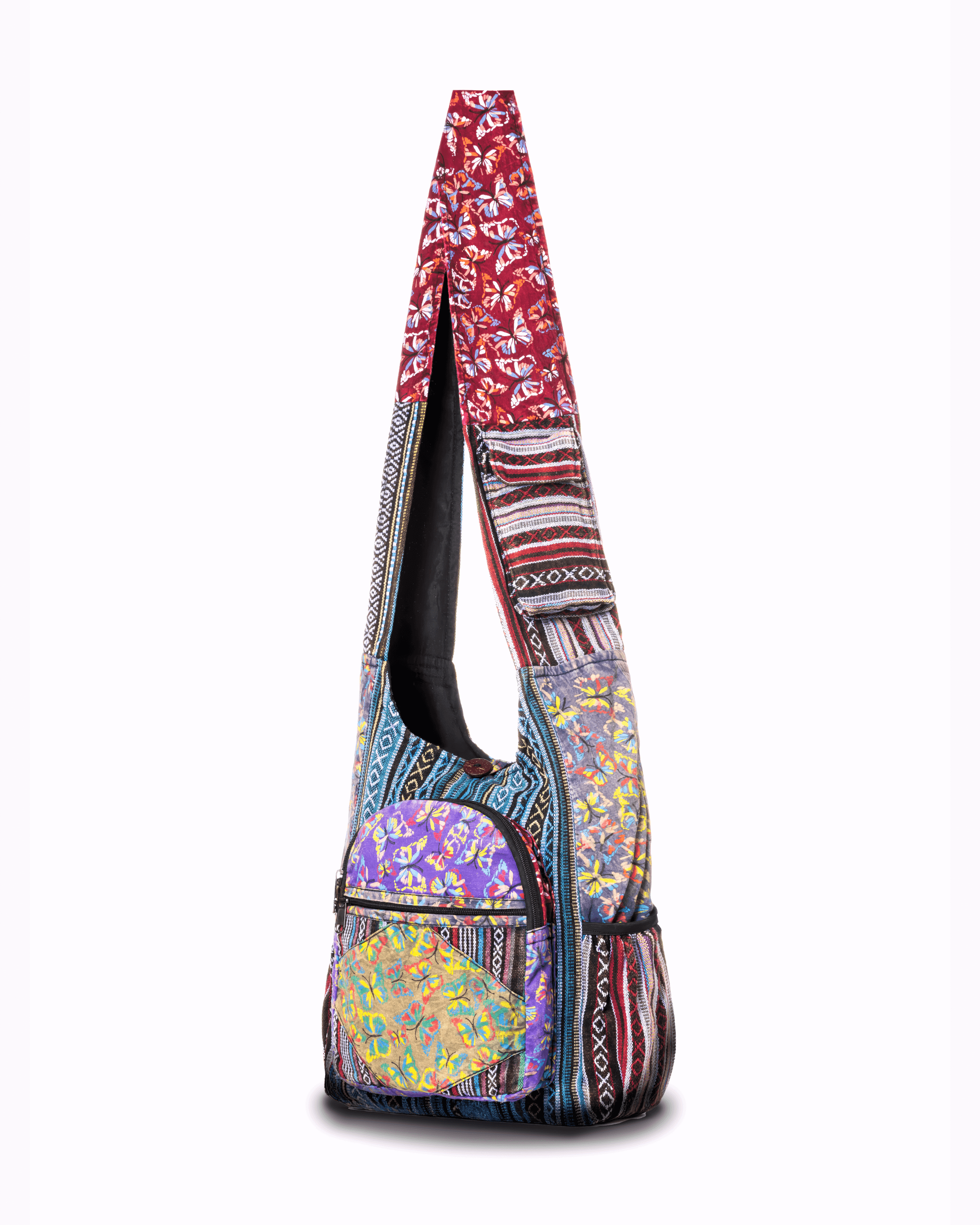 Kathmandu Collection Butterfly Design Hobo Bag Jupiter Gear Home