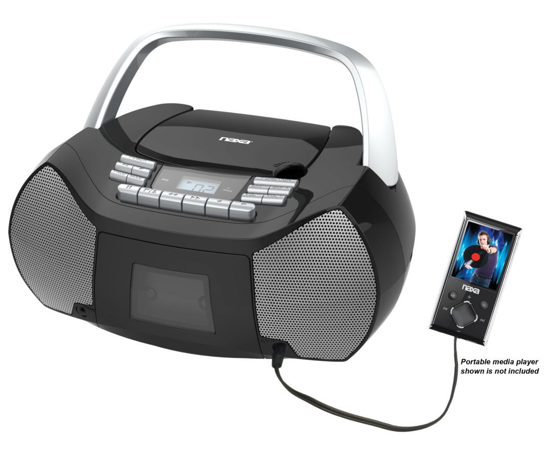 Naxa Portable CD & Cassette Boombox Jupiter Gear Home