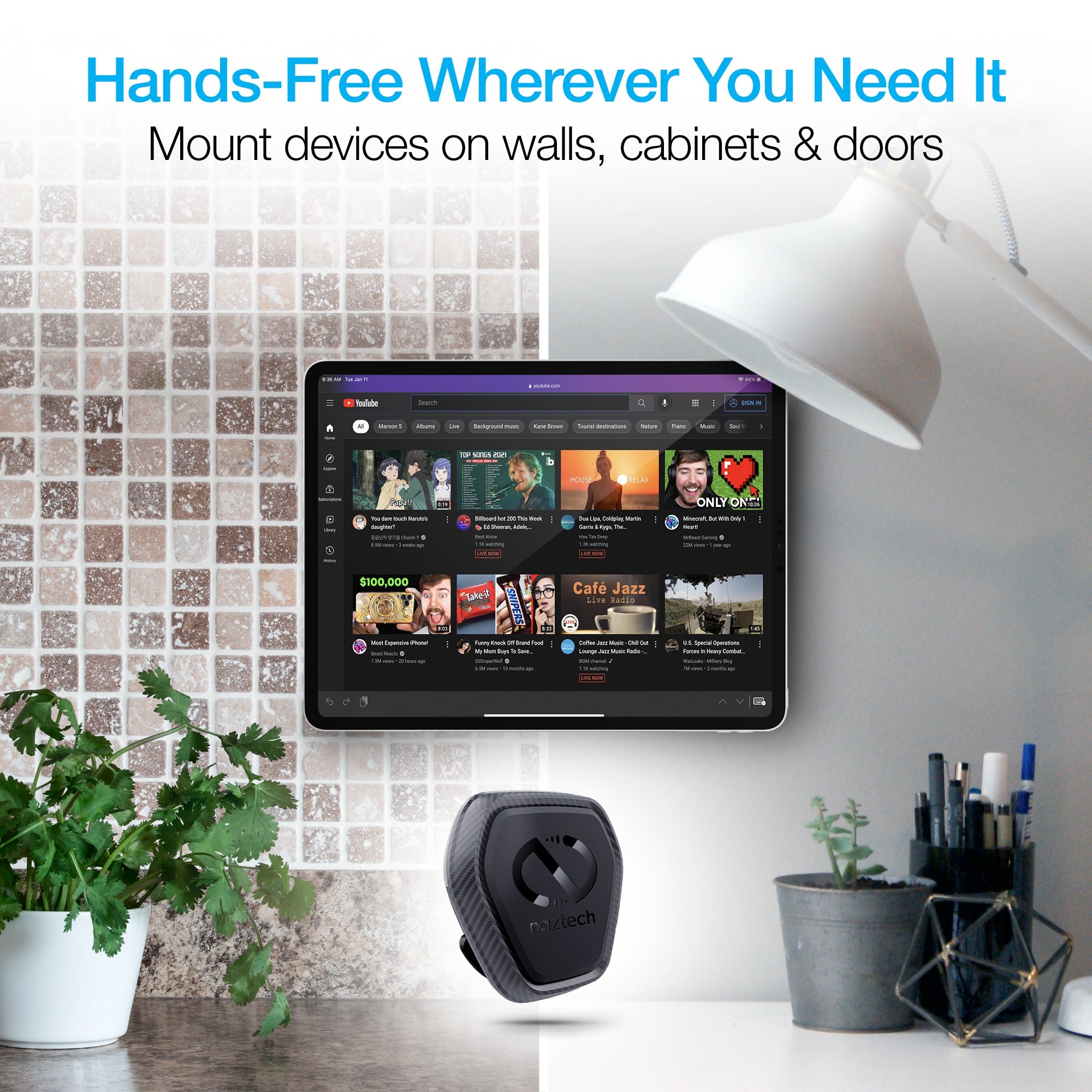 Naztech MagBuddy Elite Anywhere Mount - Hands-Free and Shock Proof Jupiter Gear Home