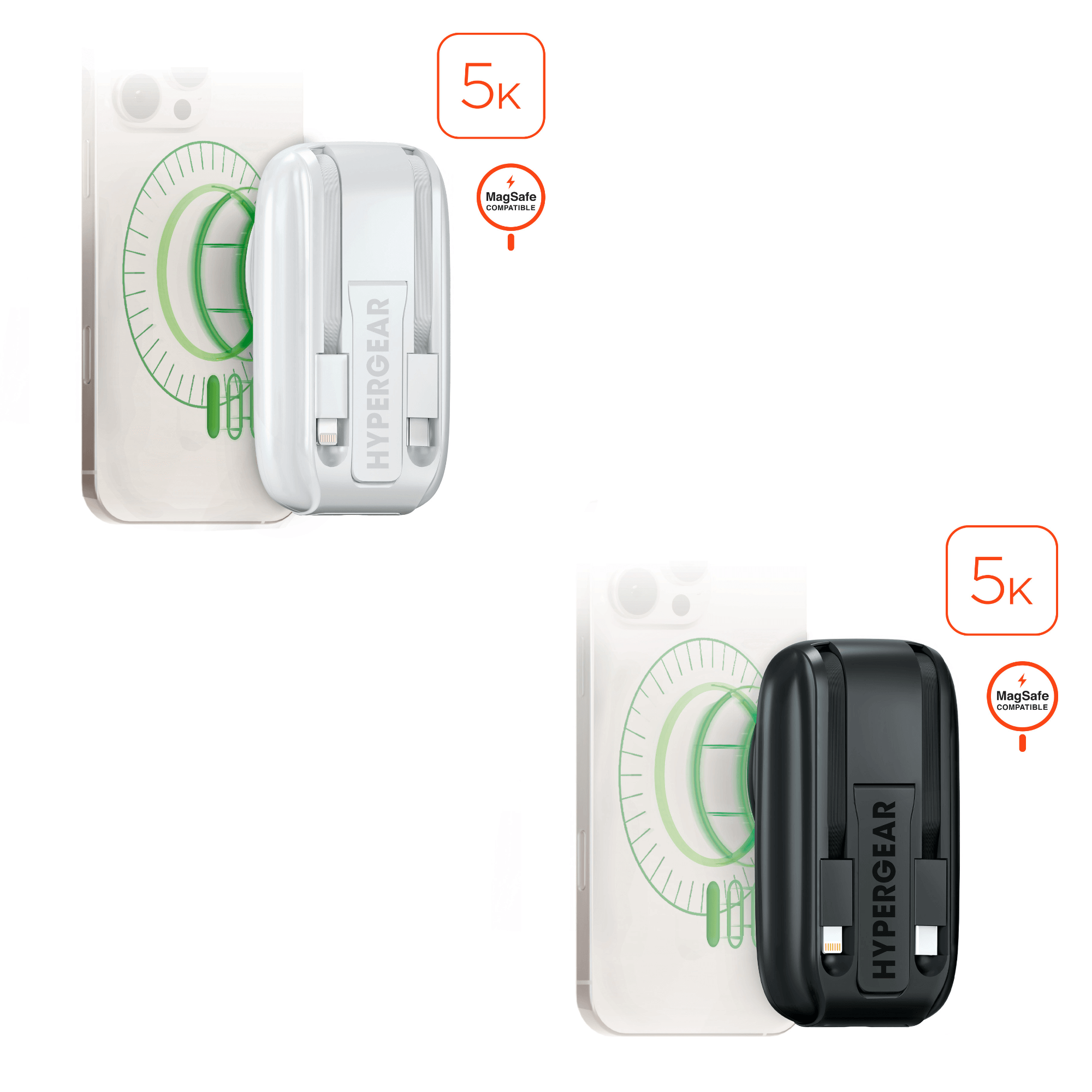 HyperGear Mag Grip Go 5000mAh Wireless Power Bank Jupiter Gear Home
