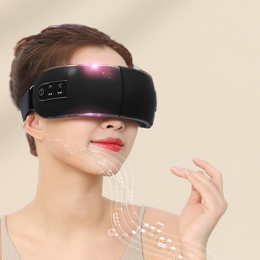 Bella2Bello Bella Electric Bluetooth 3D Eye Massager (Black) (English Voice) 10420 Jupiter Gear Home