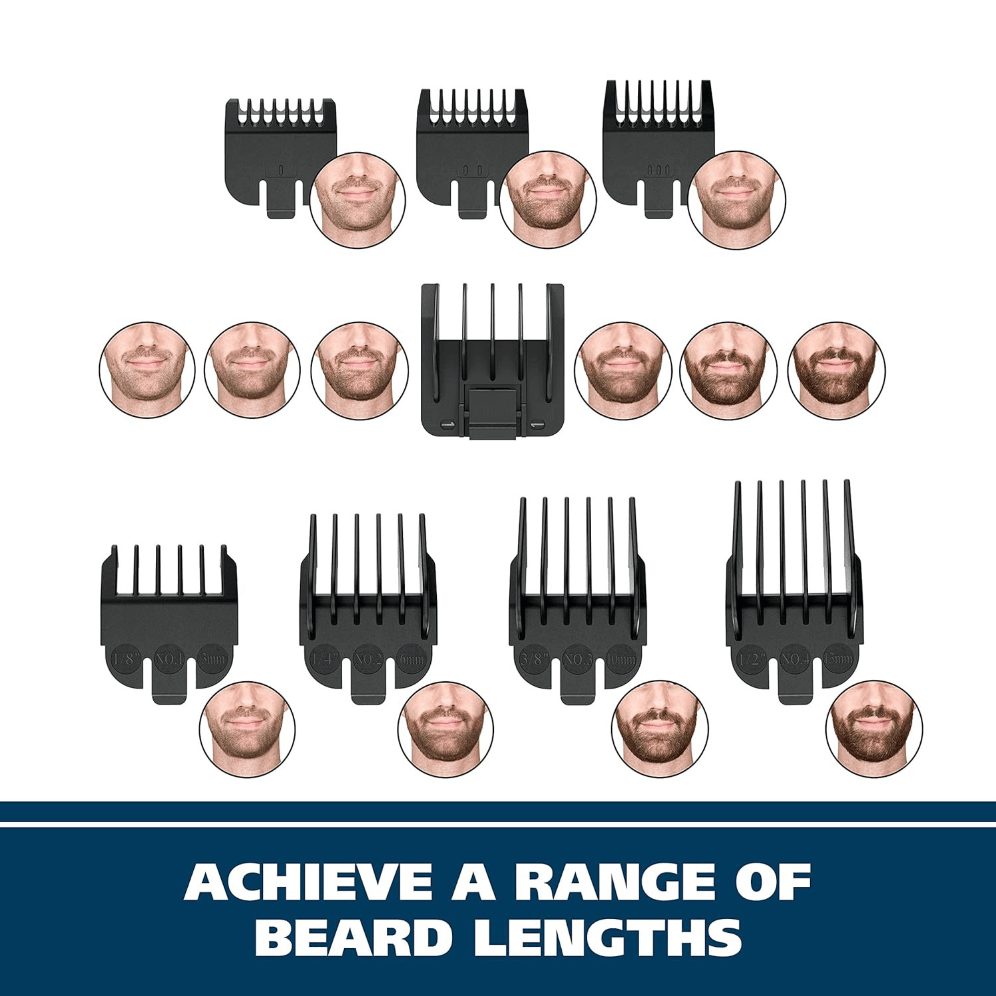 Wahl Groomsman 16-Piece Rechargeable Beard Trimmer and Nose Hair Trimmer Jupiter Gear Home