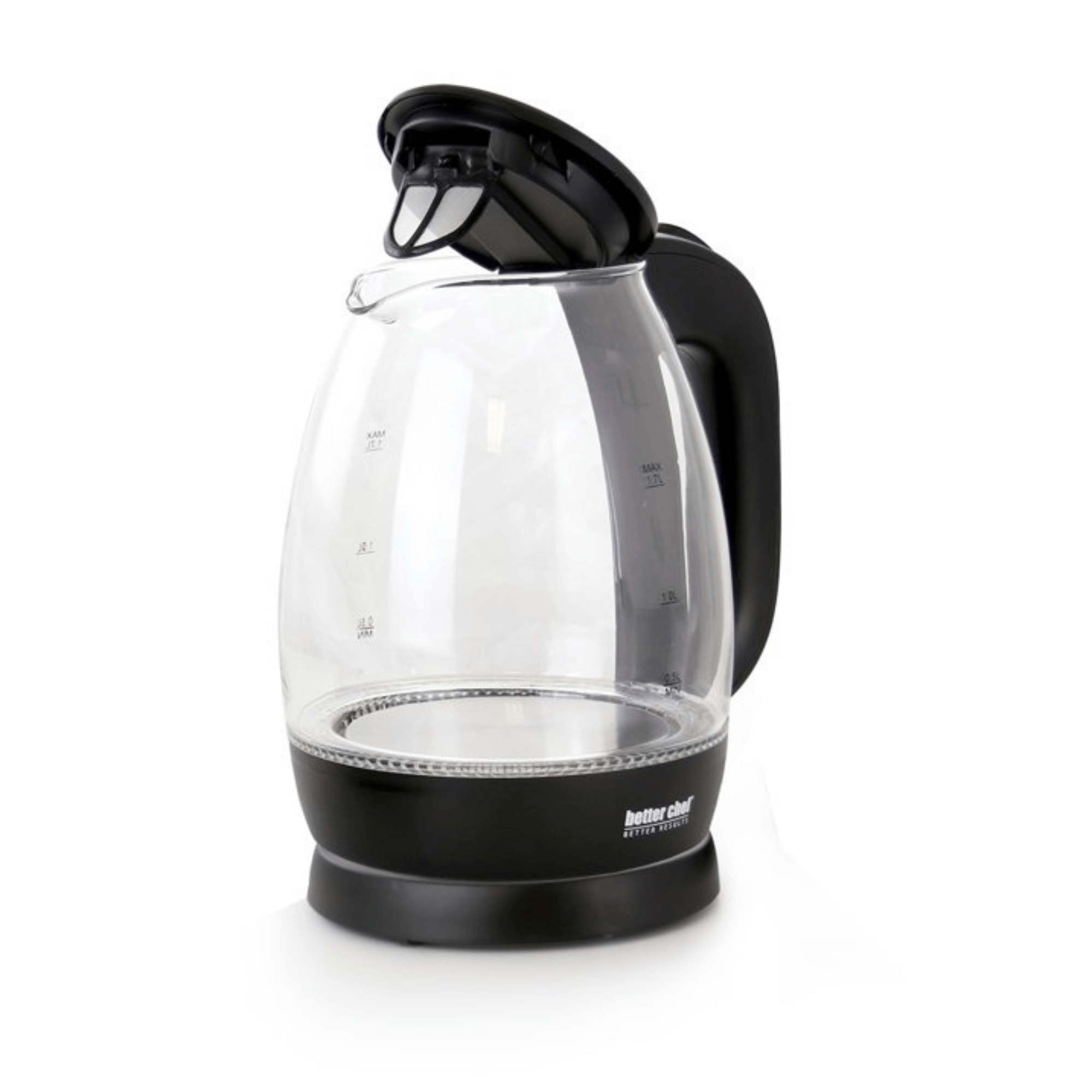 Better Chef 7-Cup Cordless Borosilicate Glass Electric Kettle with LED Light Jupiter Gear Home