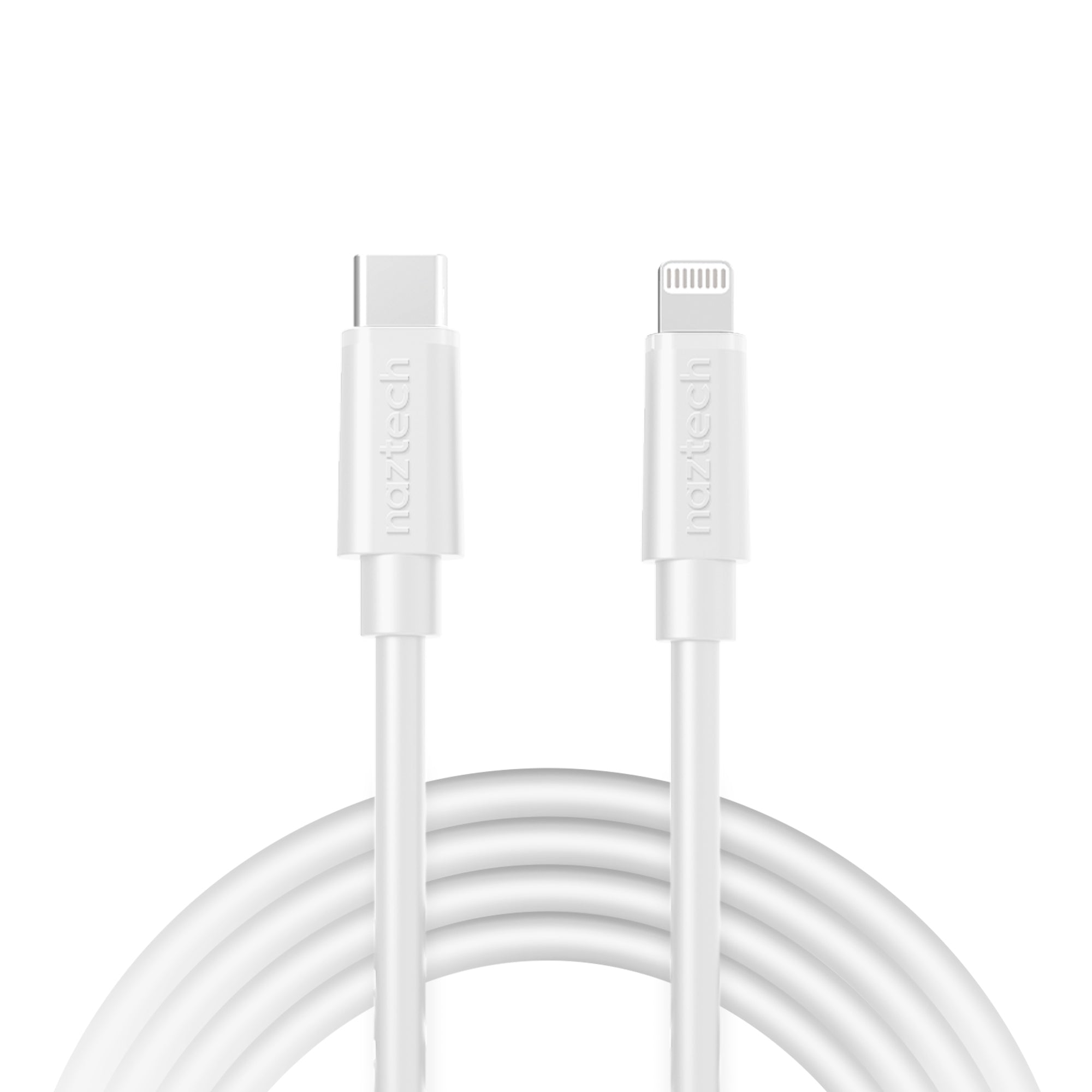 Naztech Fast Charge USB-C to MFi Lightning Cable 12ft Jupiter Gear Home