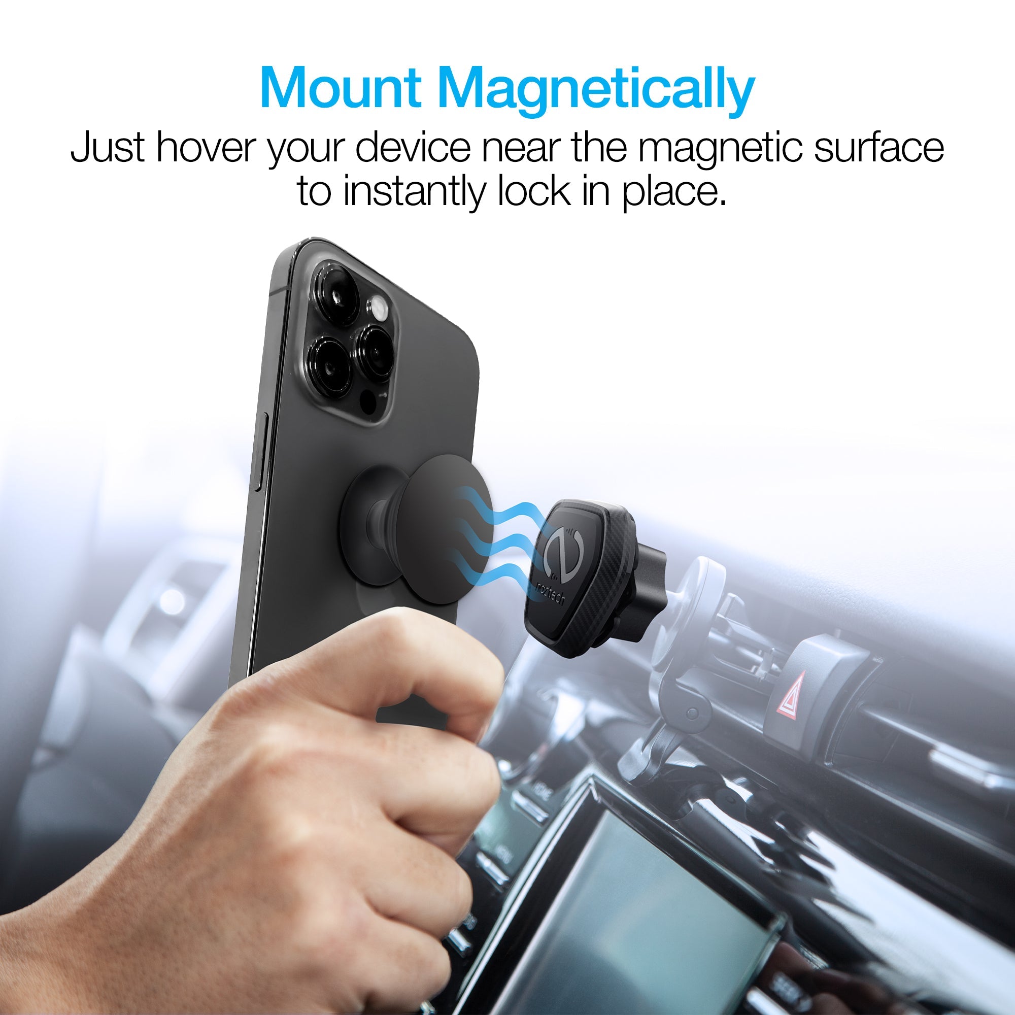 Naztech MagBuddy Universal Round Plates Compatible w Charge Devices Jupiter Gear Home
