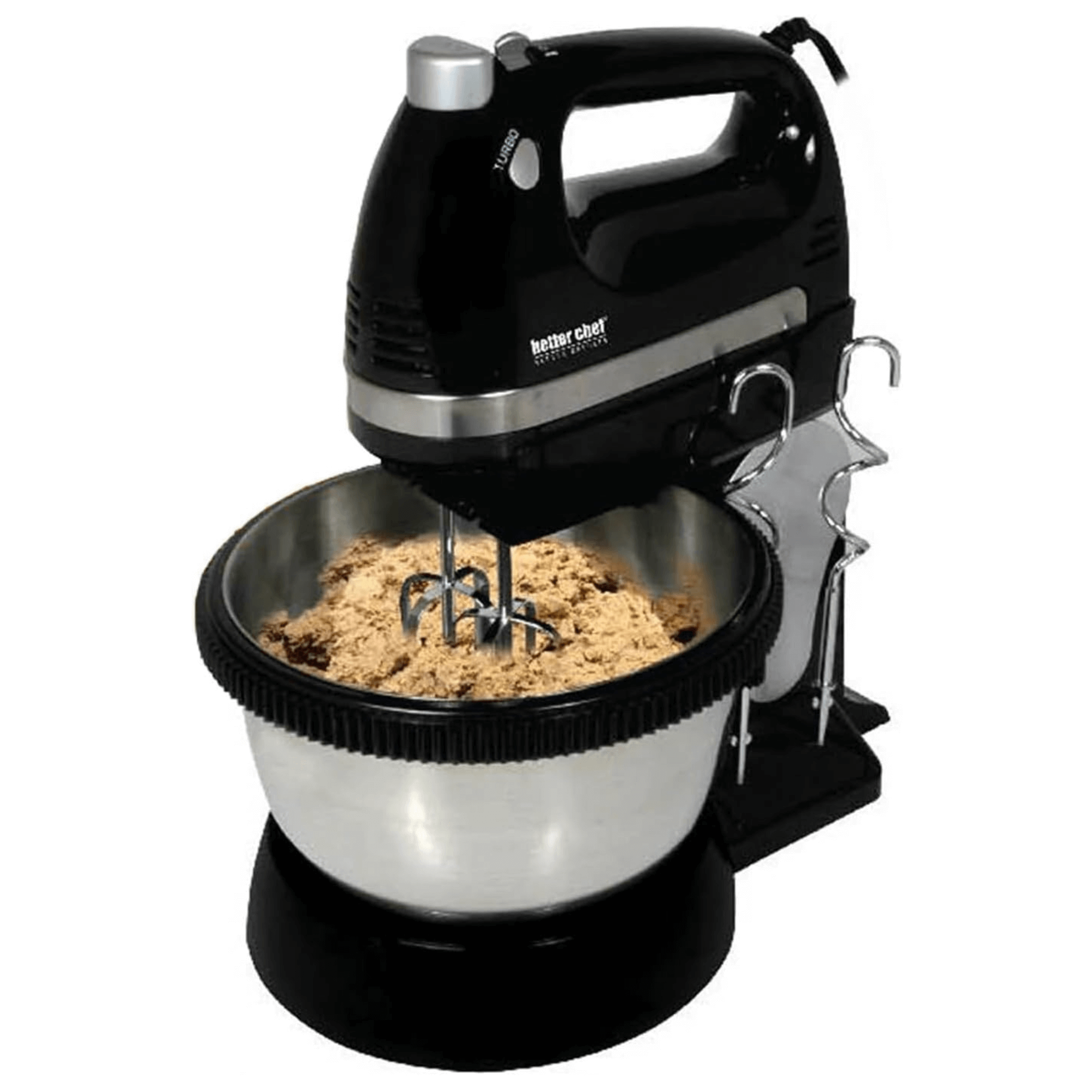 Better Chef 350W 5-Speed-plus-Boost Hand and Stand Mixer w Bowl Jupiter Gear Home