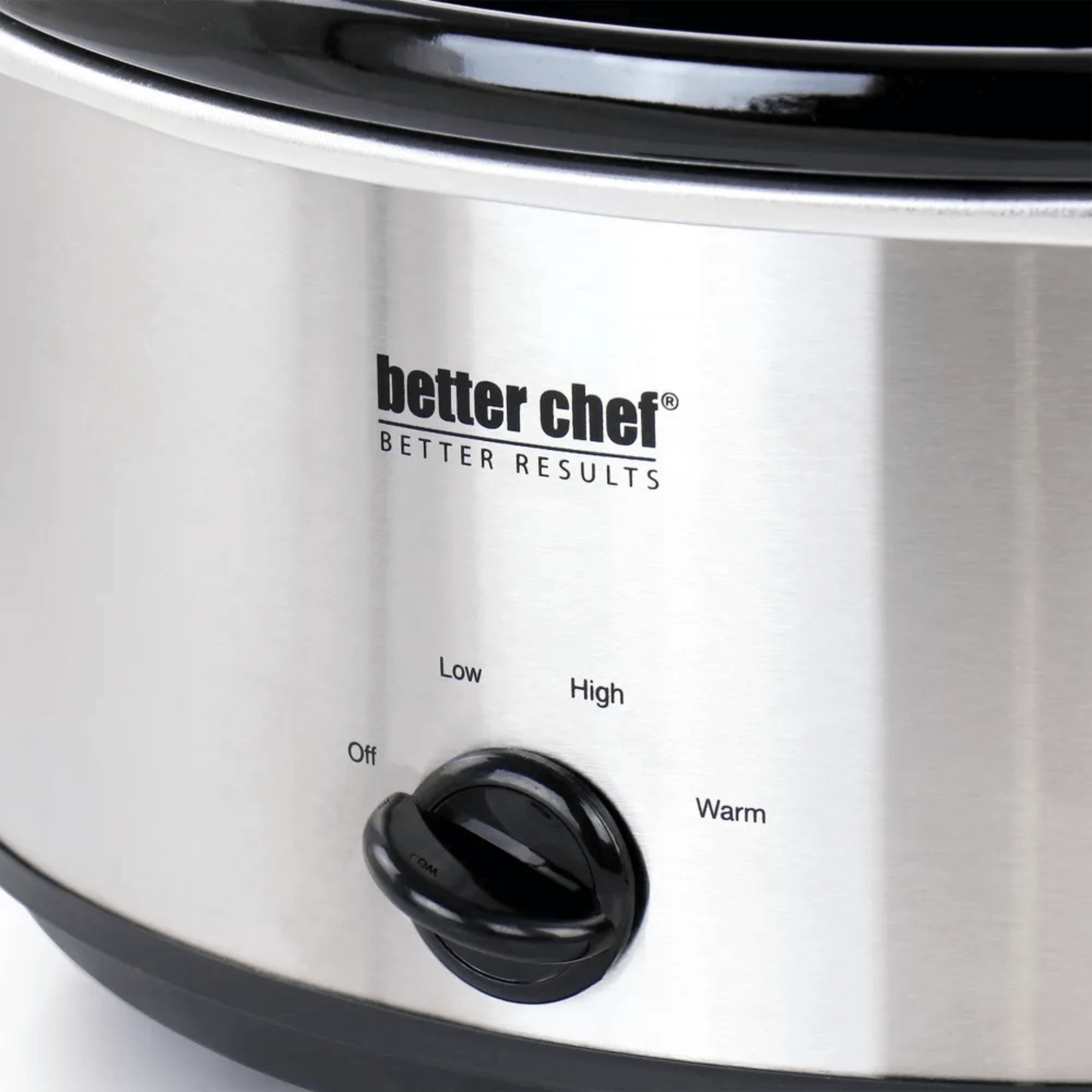 Better Chef 6-Quart Oval Stainless Steel Slow Cooker with Removable Stoneware Crock Jupiter Gear Home