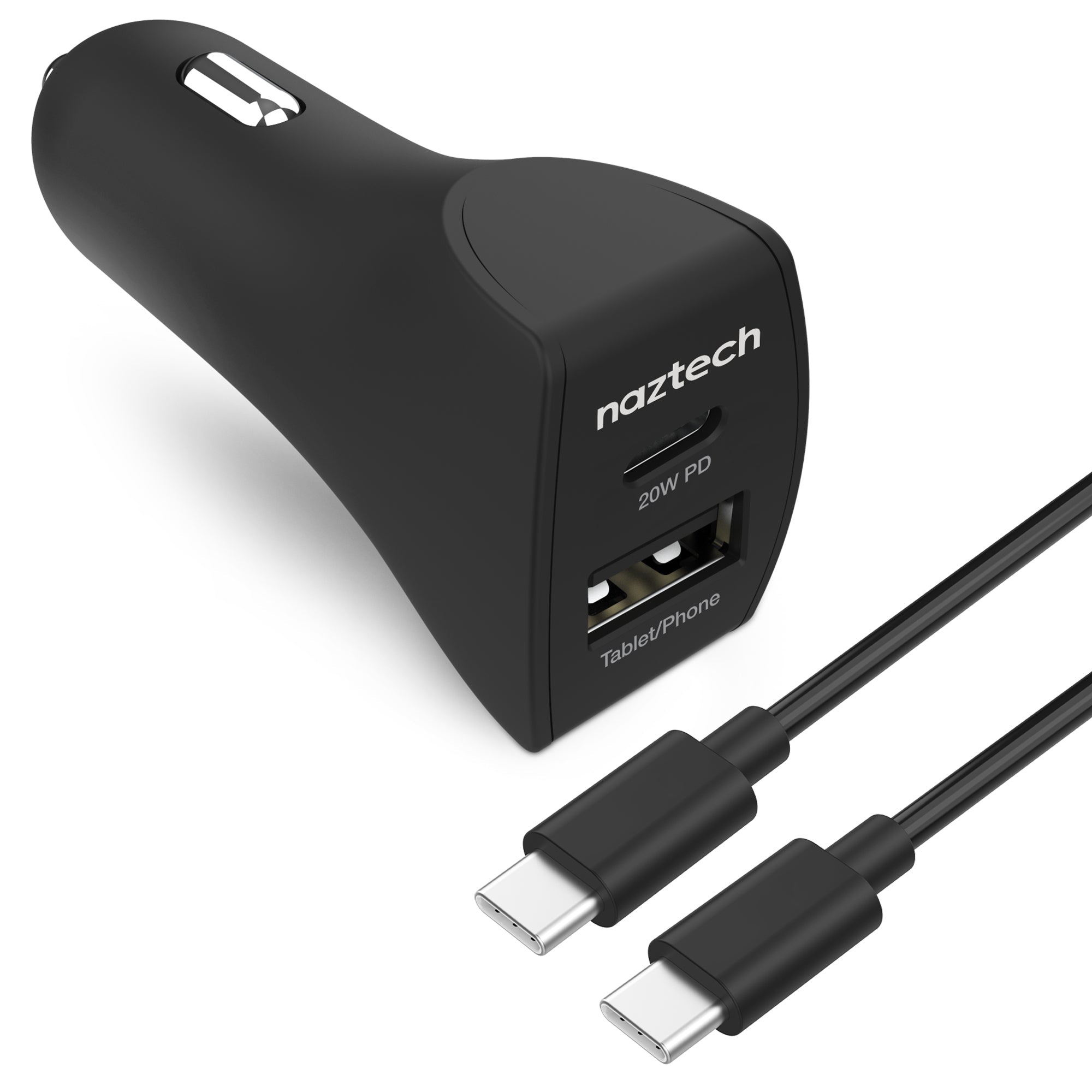 Naztech 20W USB-C PD+12W USB Car Charger Jupiter Gear Home