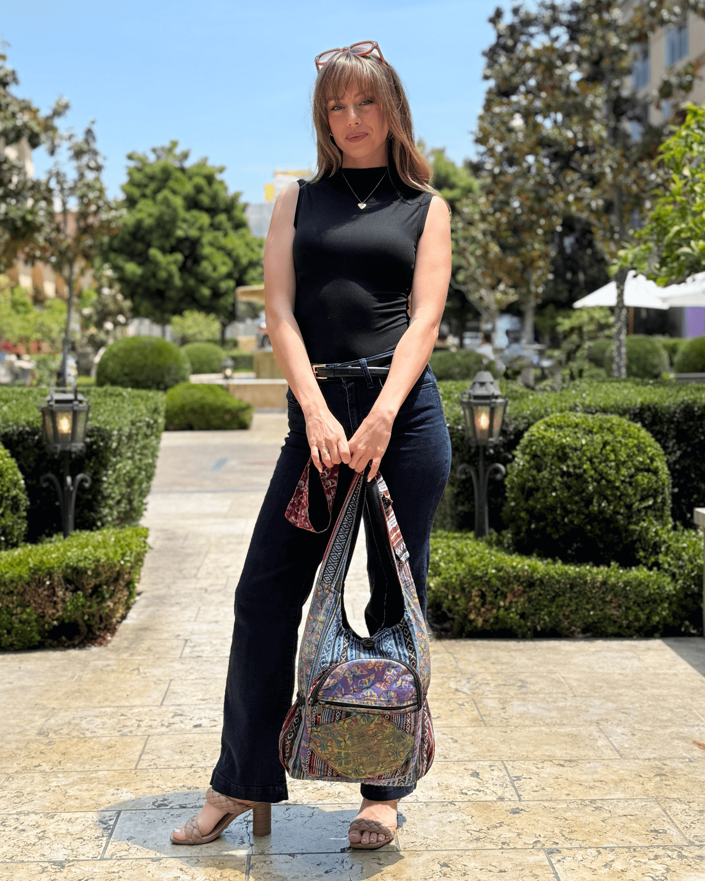 Kathmandu Collection Butterfly Design Hobo Bag Jupiter Gear Home