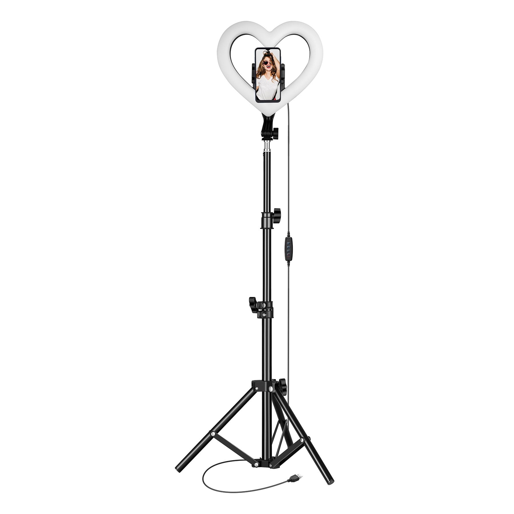 Supersonic PRO Live Stream 10” Heart Ring Light with RGB Jupiter Gear Home
