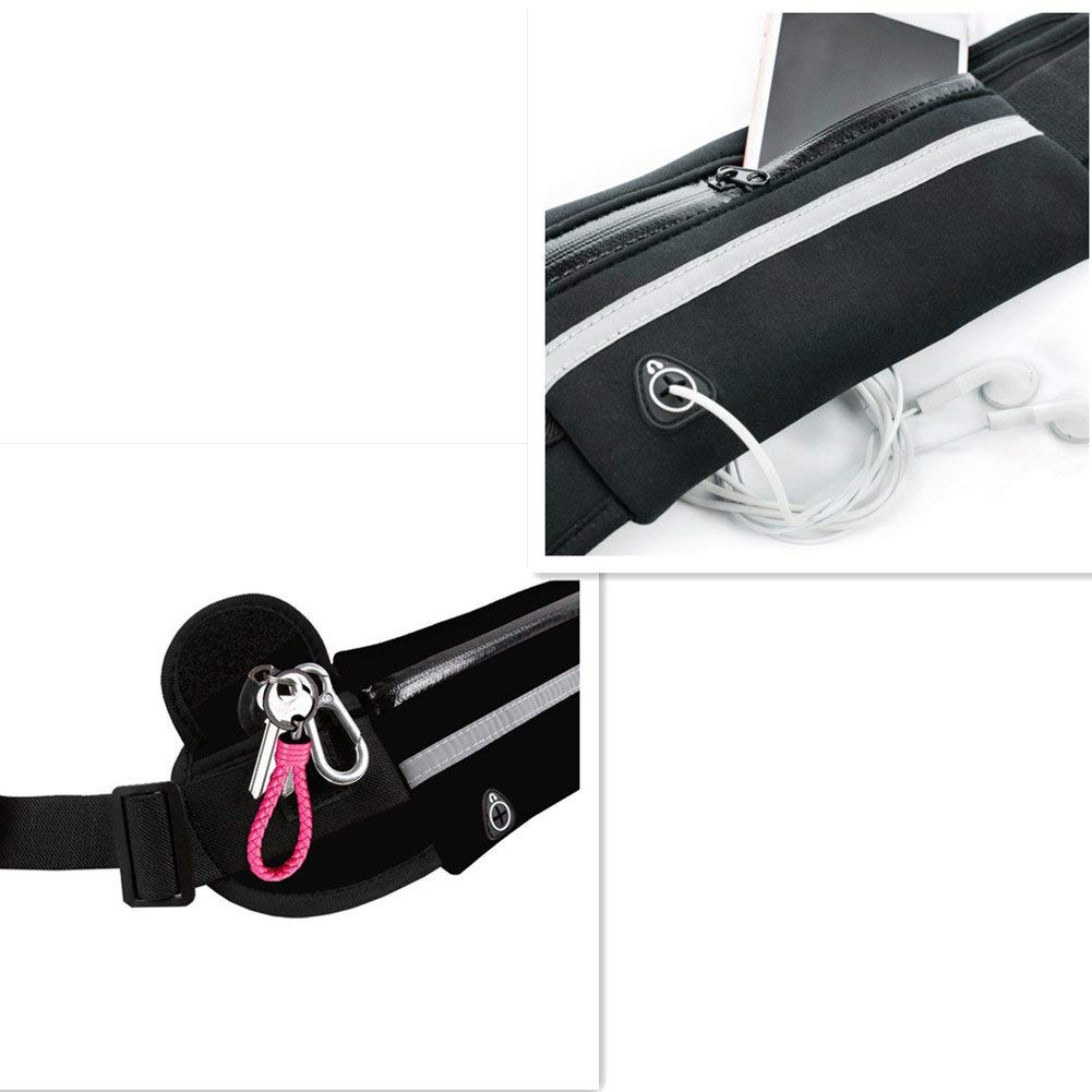 JupiterGear Sports Running Belt and Travel Fanny Pack for Jogging, Cycling and Outdoors with Water Resistant Pockets Jupiter Gear Home