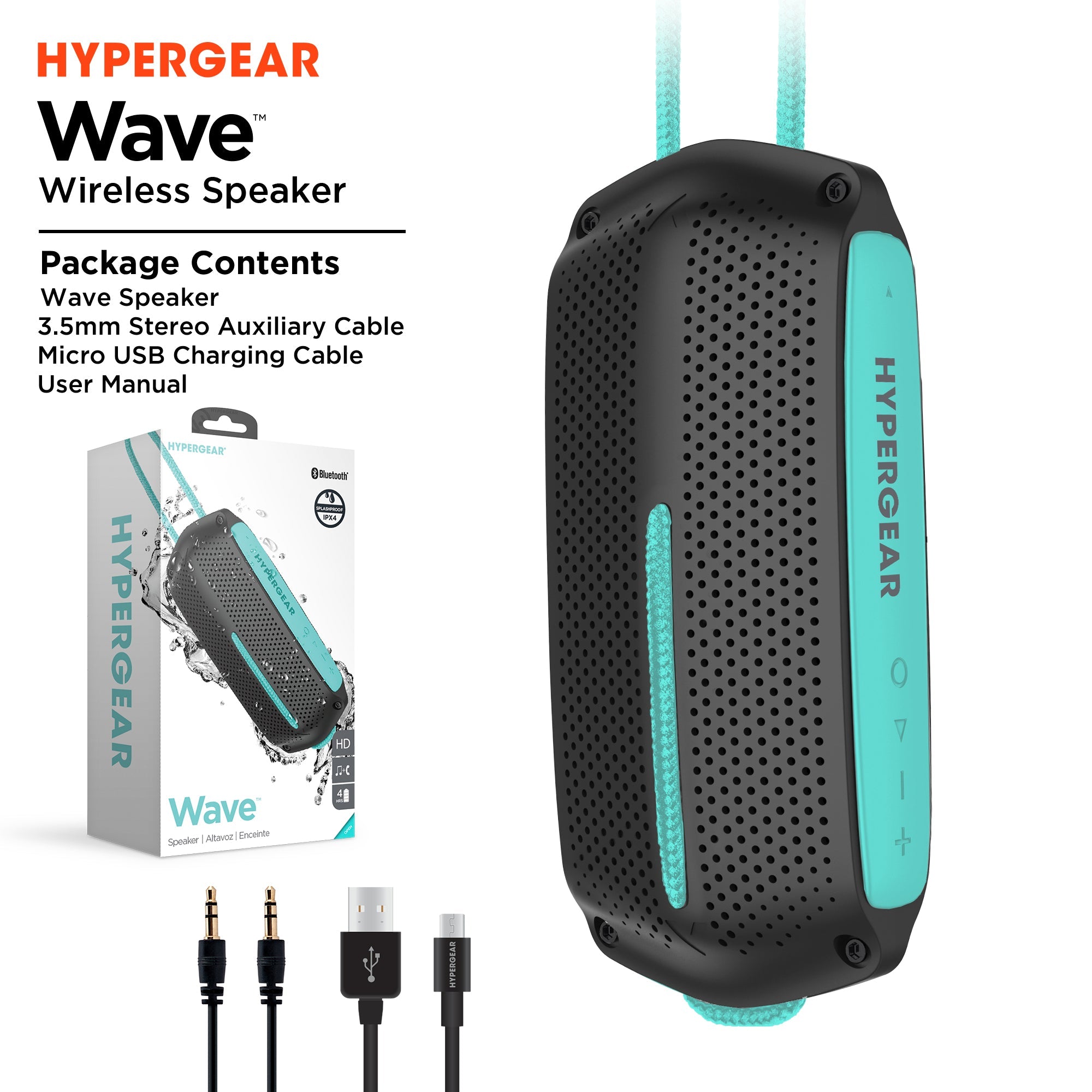 HyperGear Wave Water Resistant Wireless Speaker Jupiter Gear Home