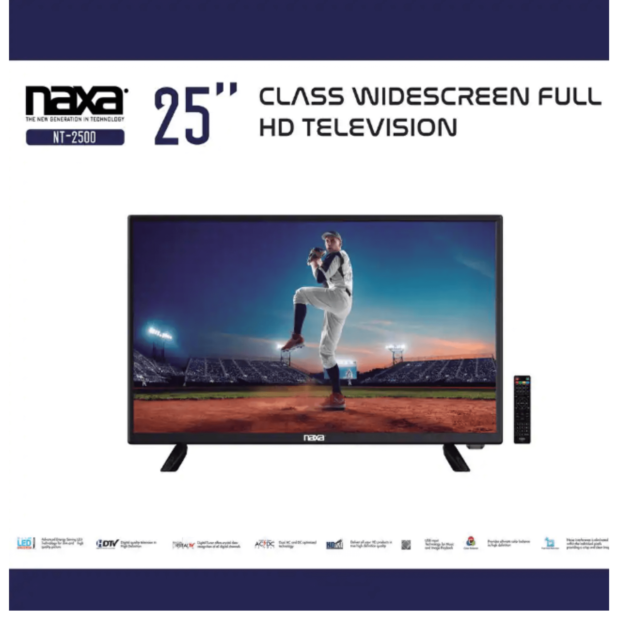 Naxa 25" 12v ACDC LED 1080p HD Television - Refurbished Jupiter Gear Home