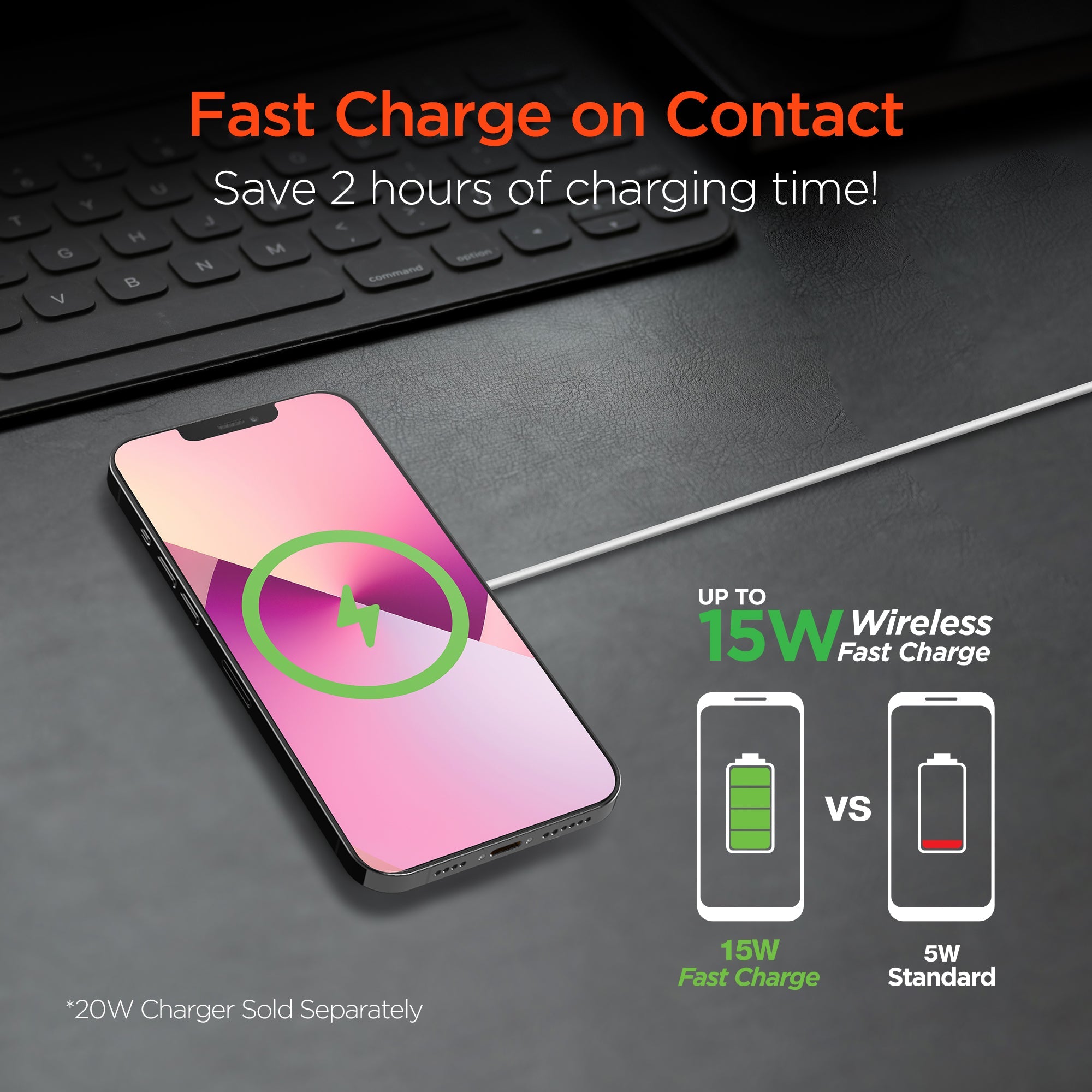 HyperGear Universal Magnetic 15W Wireless Fast Charger Jupiter Gear Home