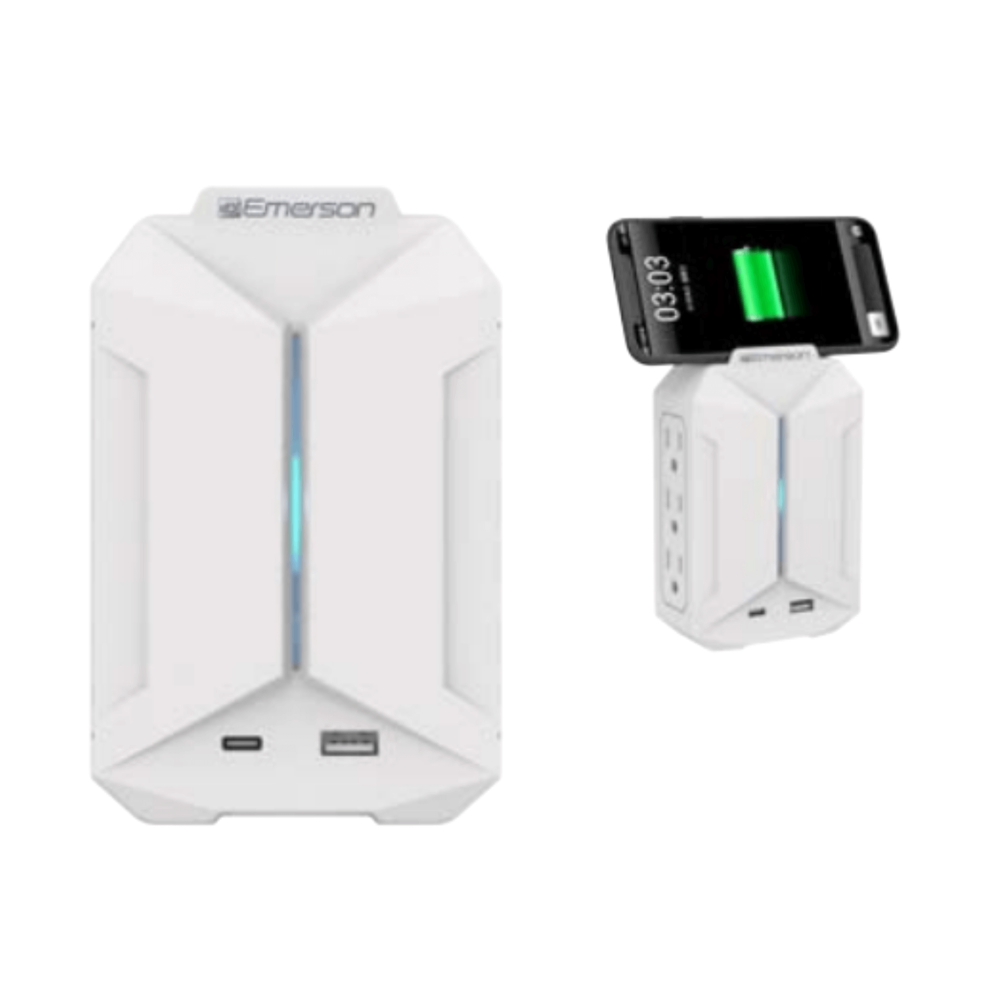 Emerson 6-Outlet + USB Wall Charger with Surge Protection and LED Lighting Jupiter Gear Home