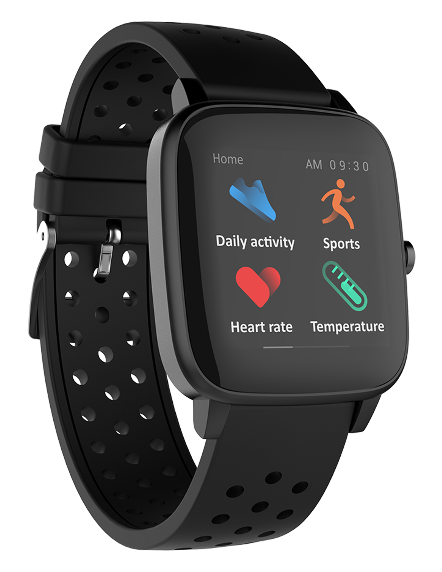 Supersonic Smartwatch with Dynamic Heart Rate, Temperature, Blood Oxygen, and Blood Pressure Monitor Jupiter Gear Home