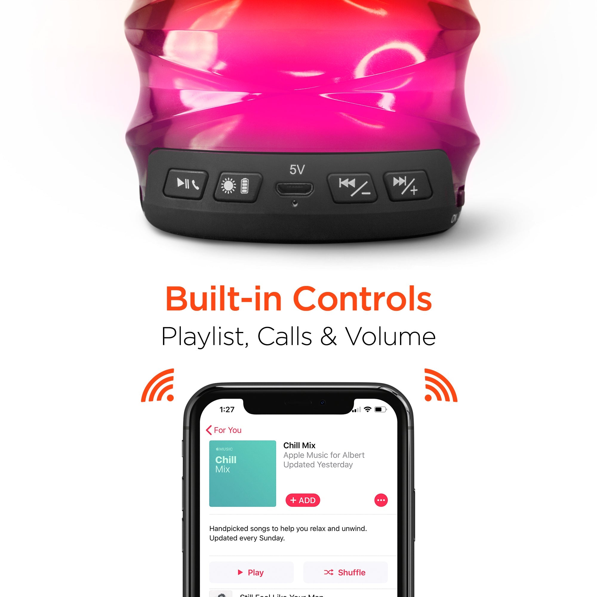 HyperGear LYTE Wireless LED Speaker Jupiter Gear Home