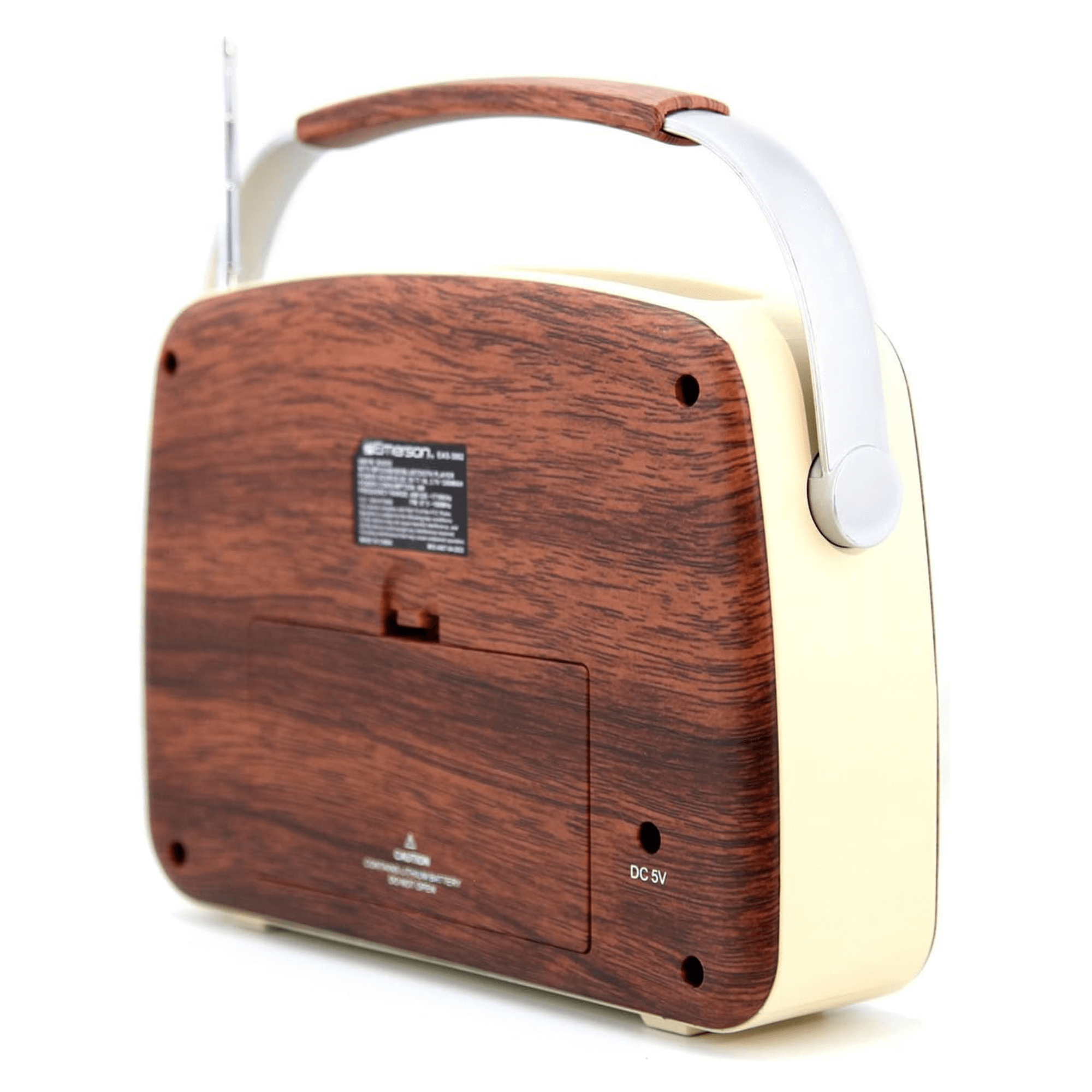 Emerson Portable Retro Radio with Built-In Rechargeable Battery and Memory Set Jupiter Gear Home