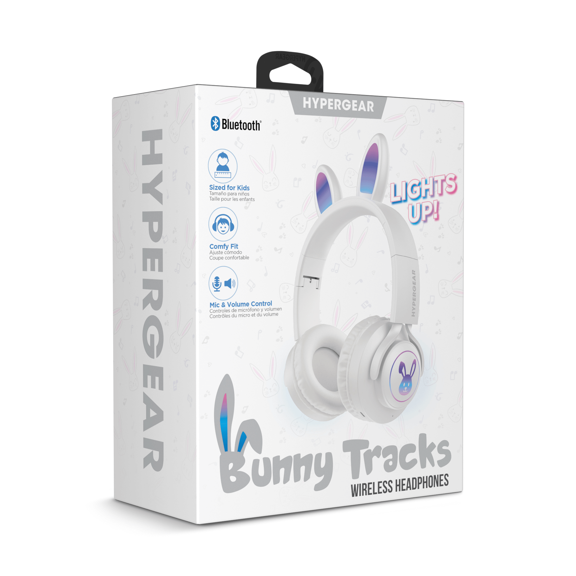HyperGear Bunny Tracks Wireless Light-Up Headphones Jupiter Gear Home