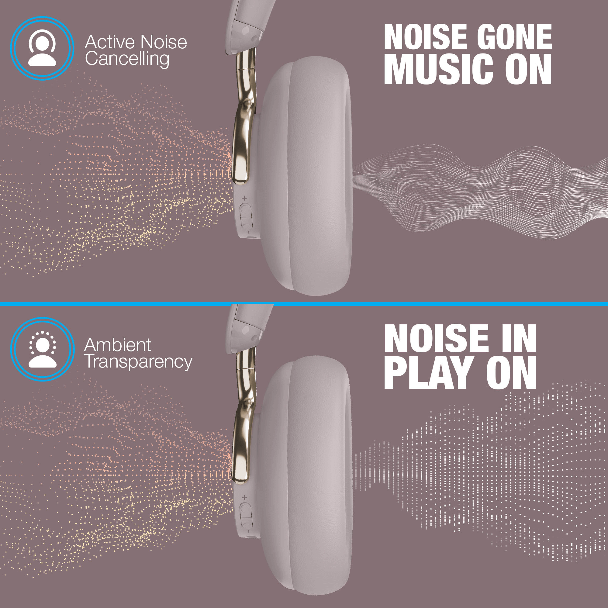Naztech Aura 360 ANC Wireless Headphones Jupiter Gear Home