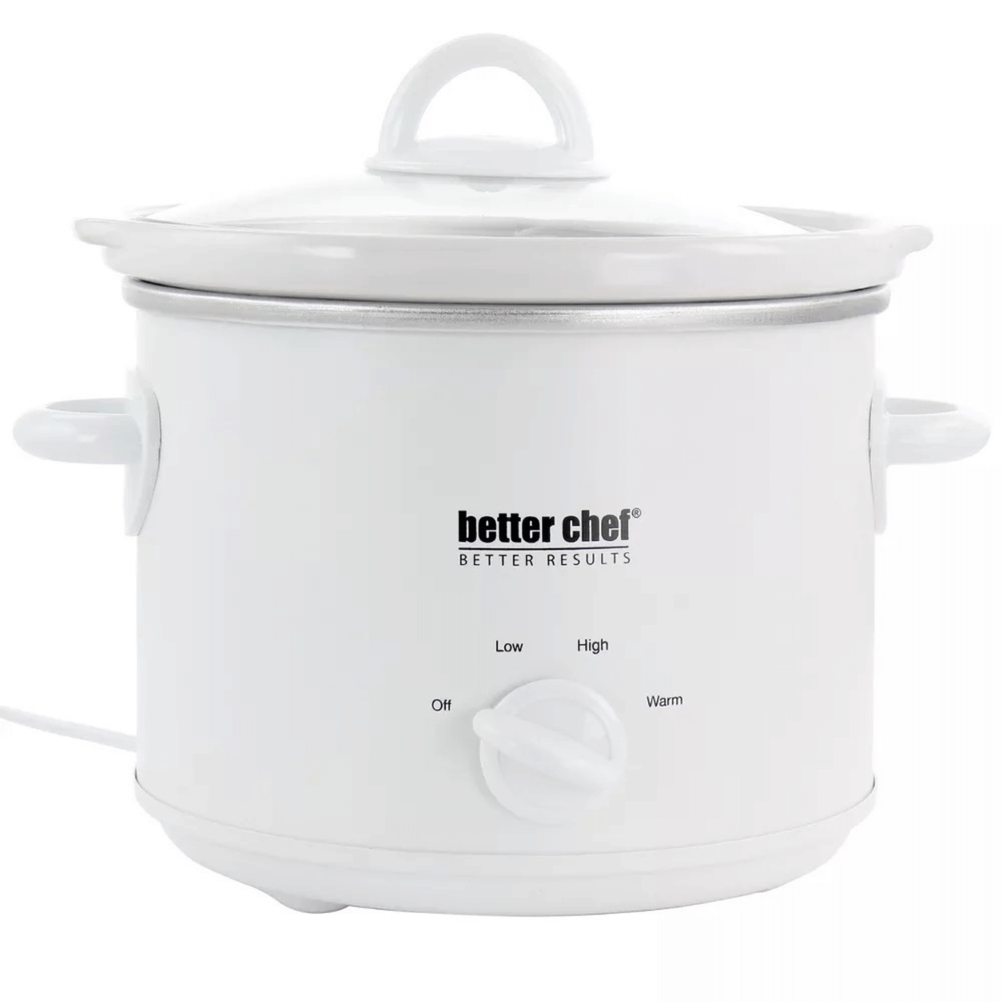 Better Chef 3-Quart Round Slow Cooker with Removable White Crock Jupiter Gear Home